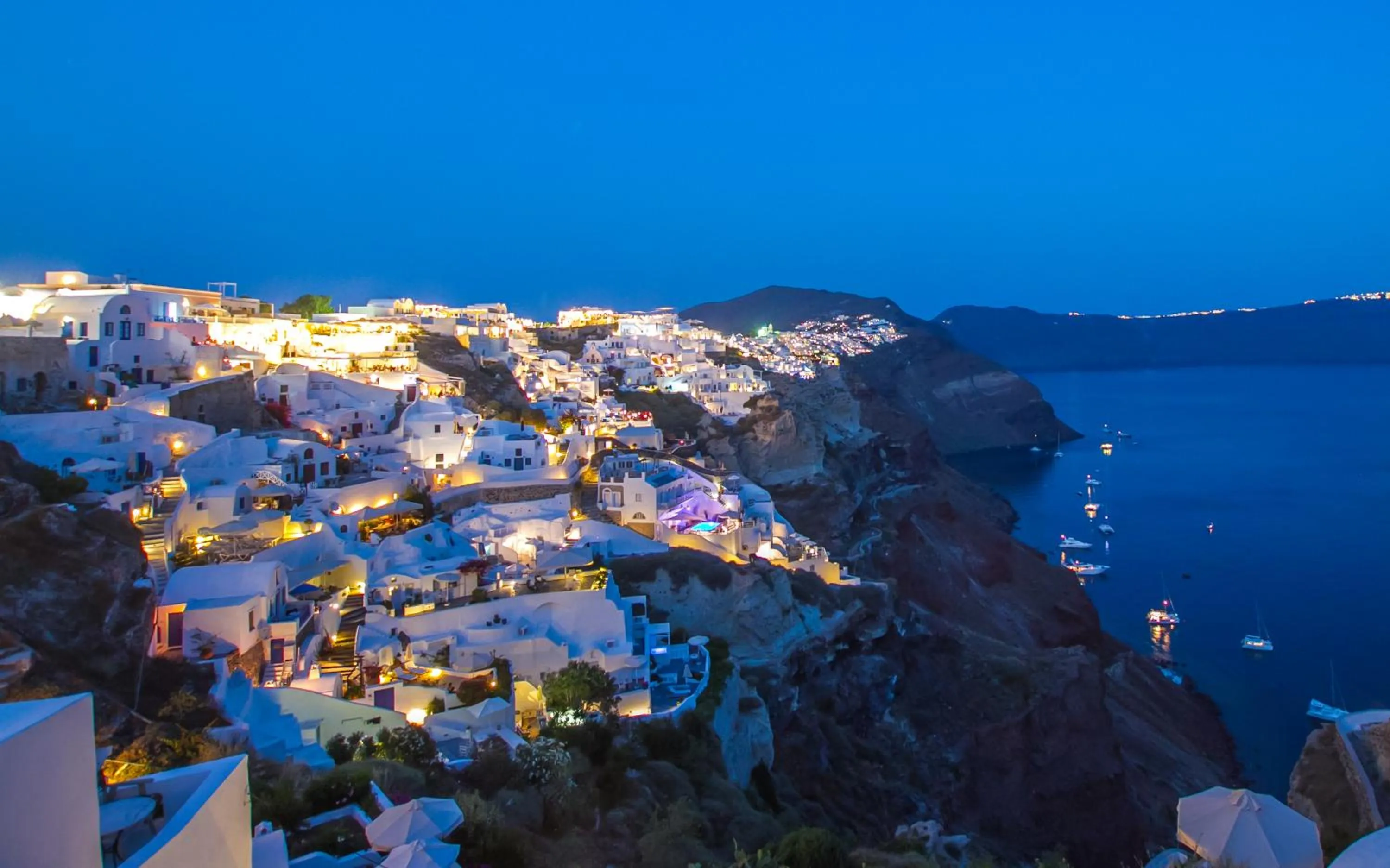 Bird's eye view in Ifestio Villas Oia