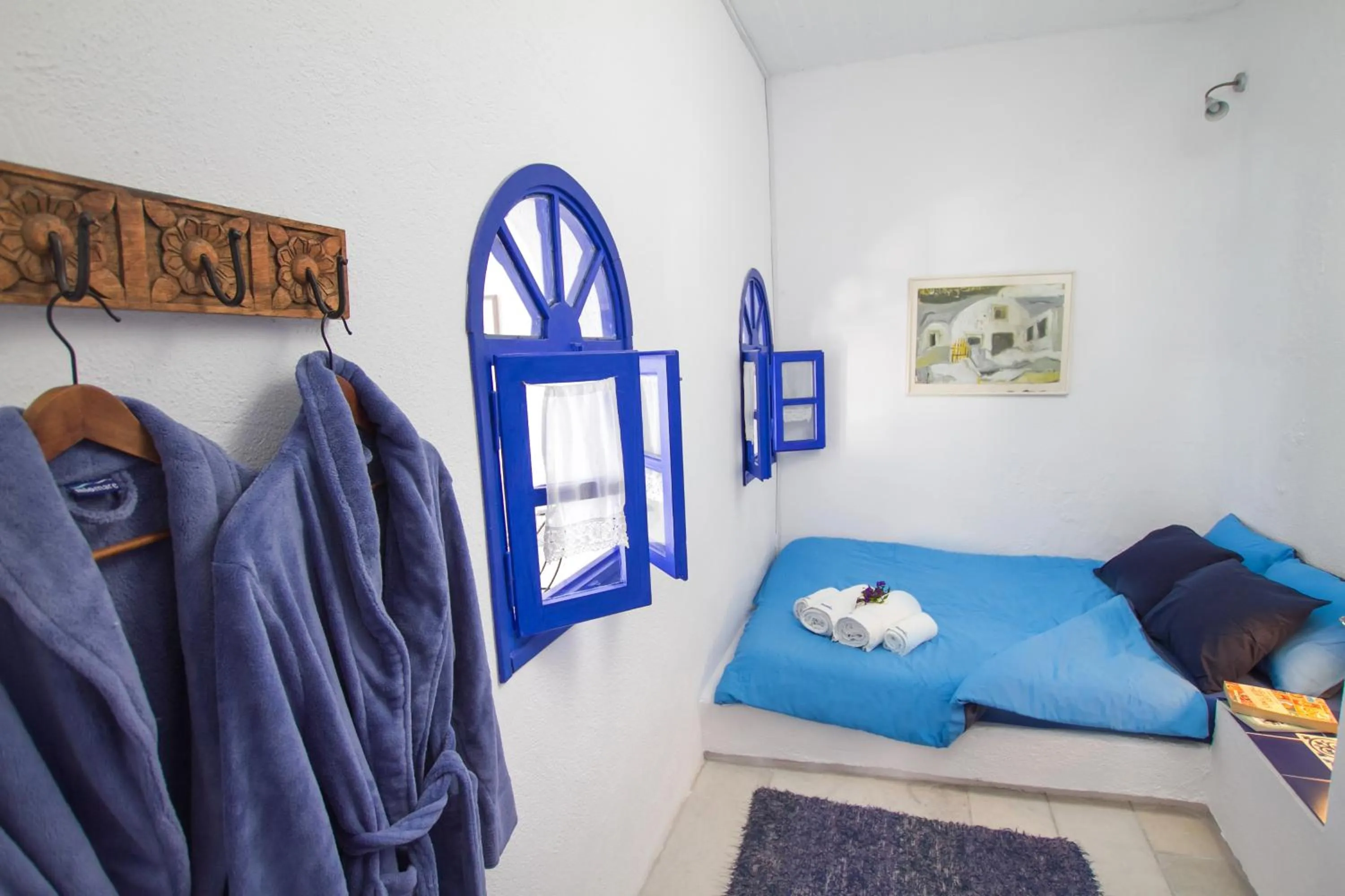 Bedroom, Bed in Ifestio Villas Oia