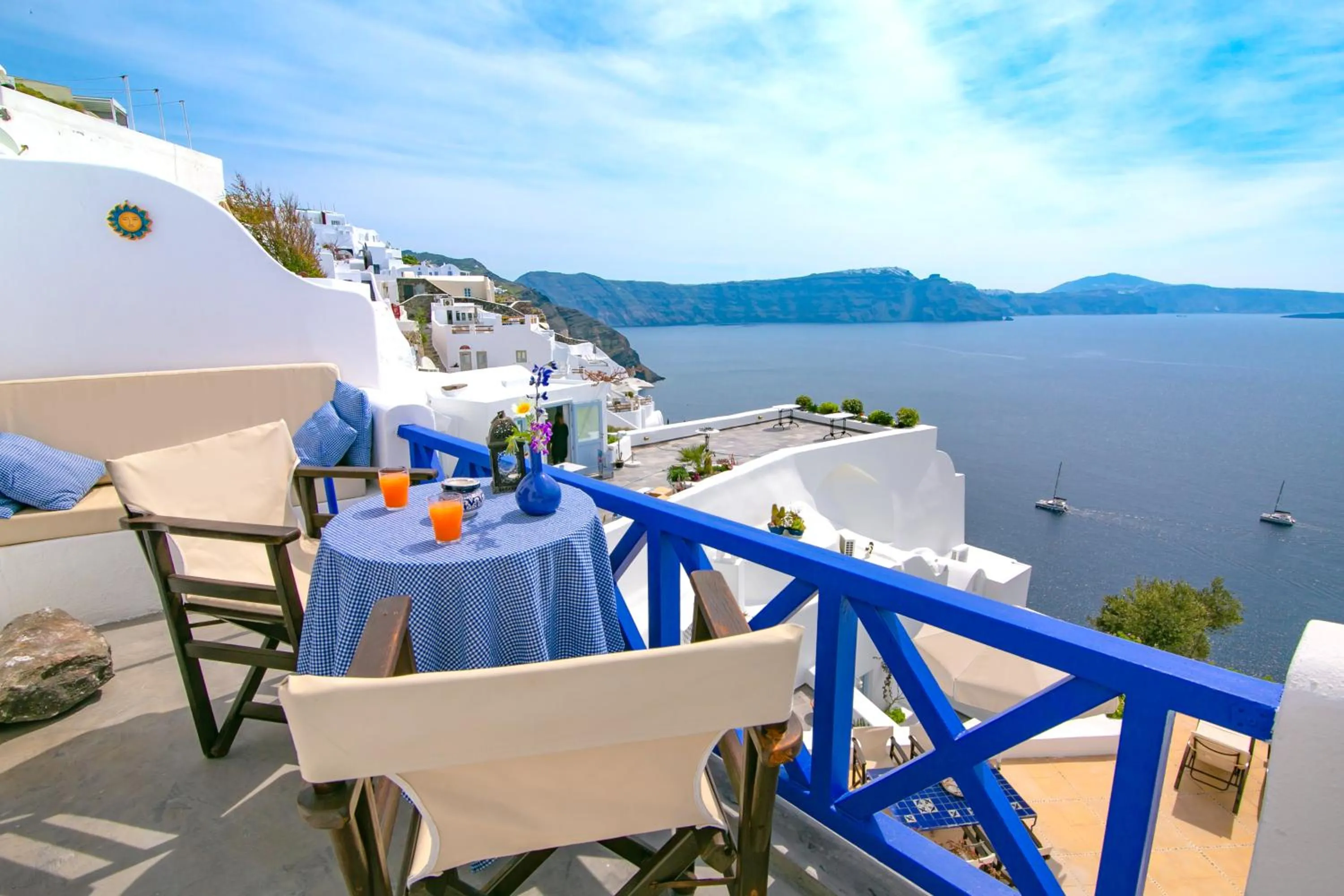 Balcony/Terrace in Ifestio Villas Oia