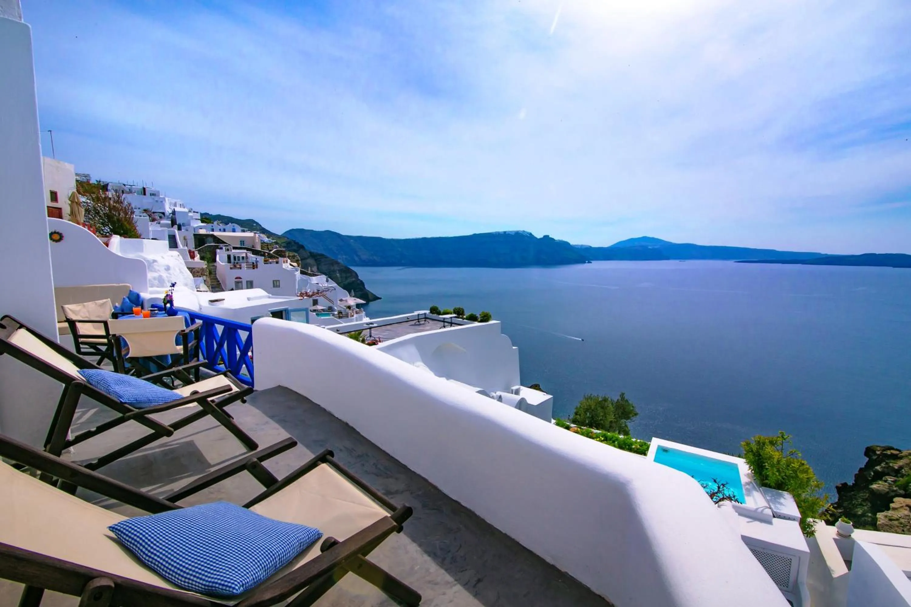 Balcony/Terrace in Ifestio Villas Oia