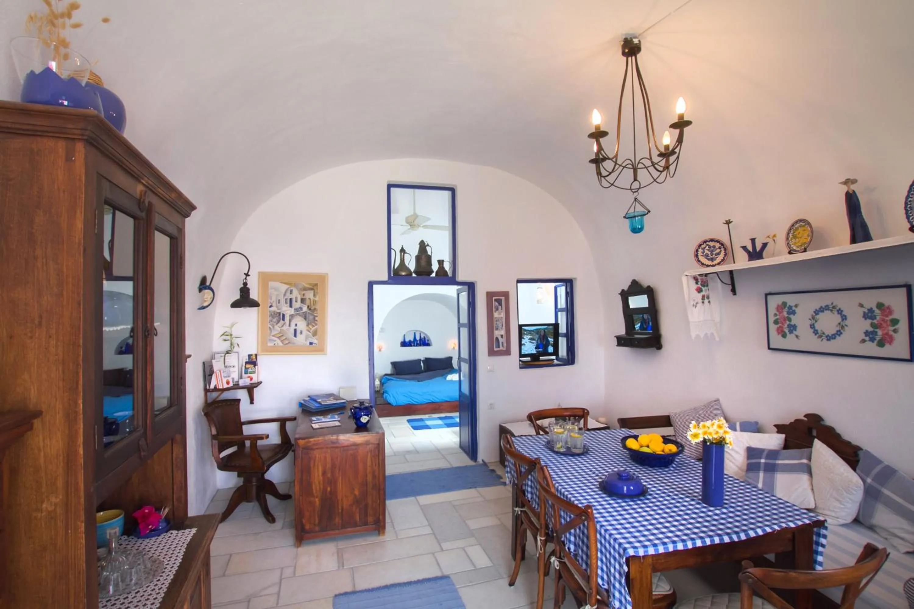 Living room in Ifestio Villas Oia