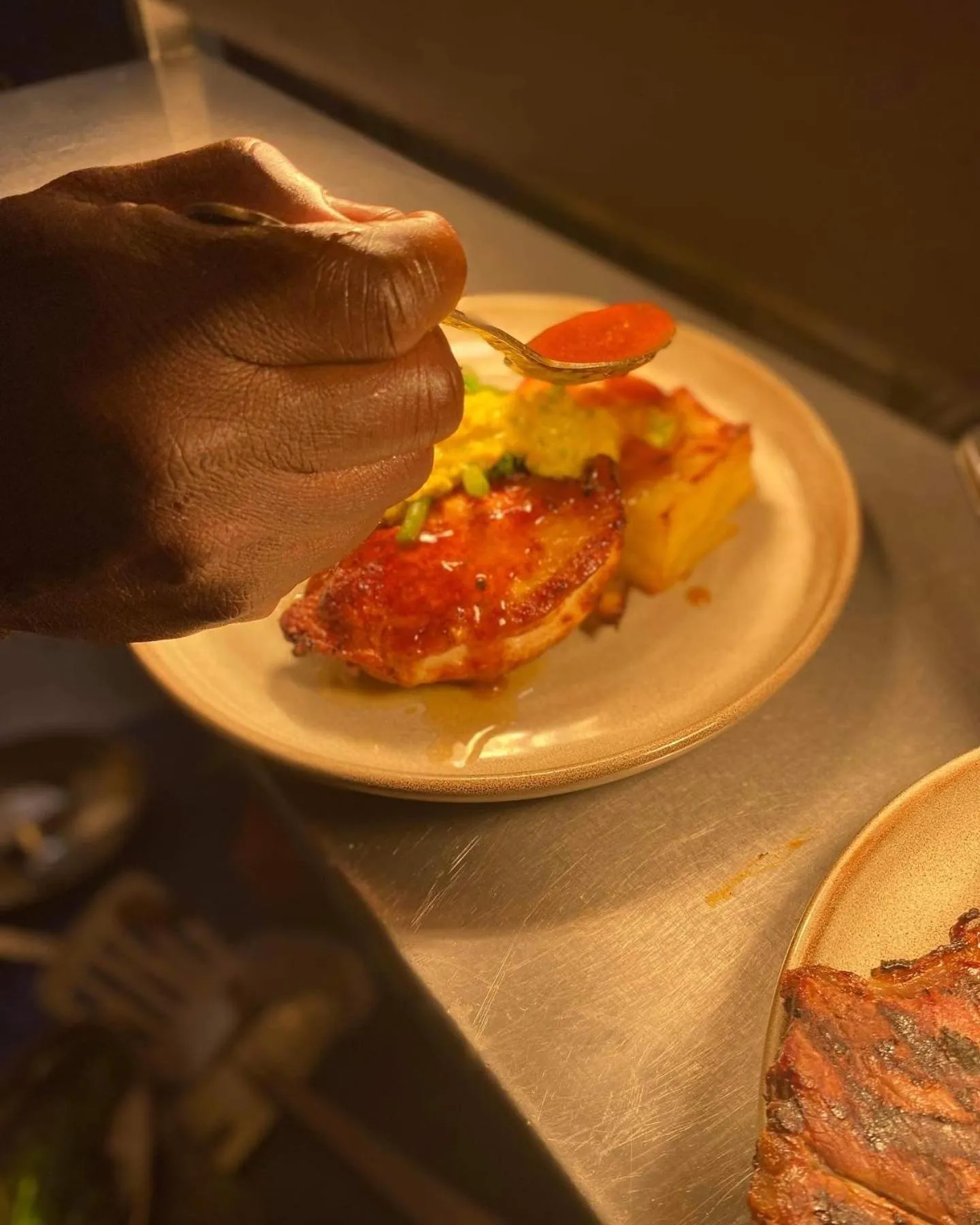 Food close-up in The Lamb Inn