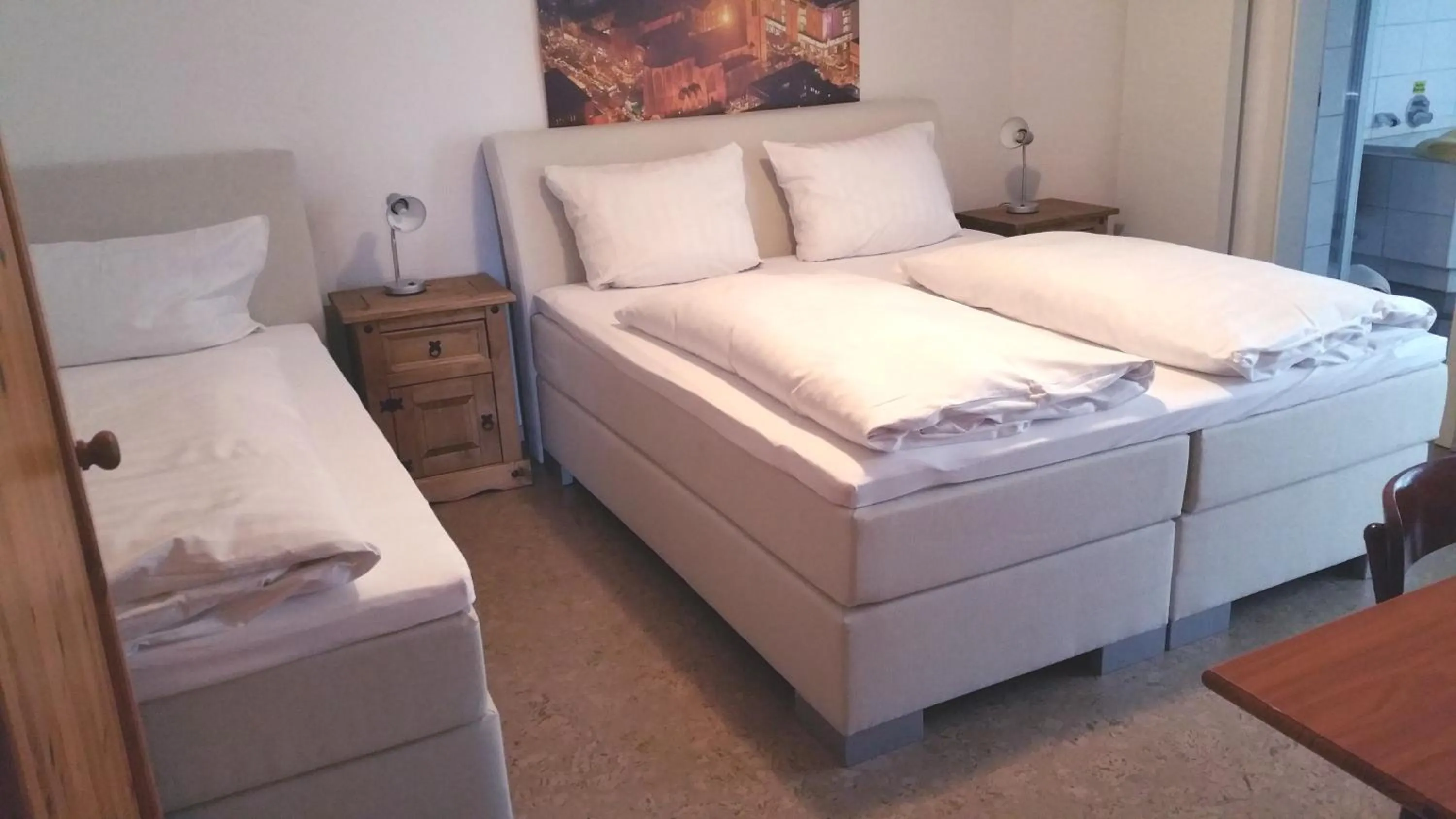 Bed in Hotel Haus Frieling