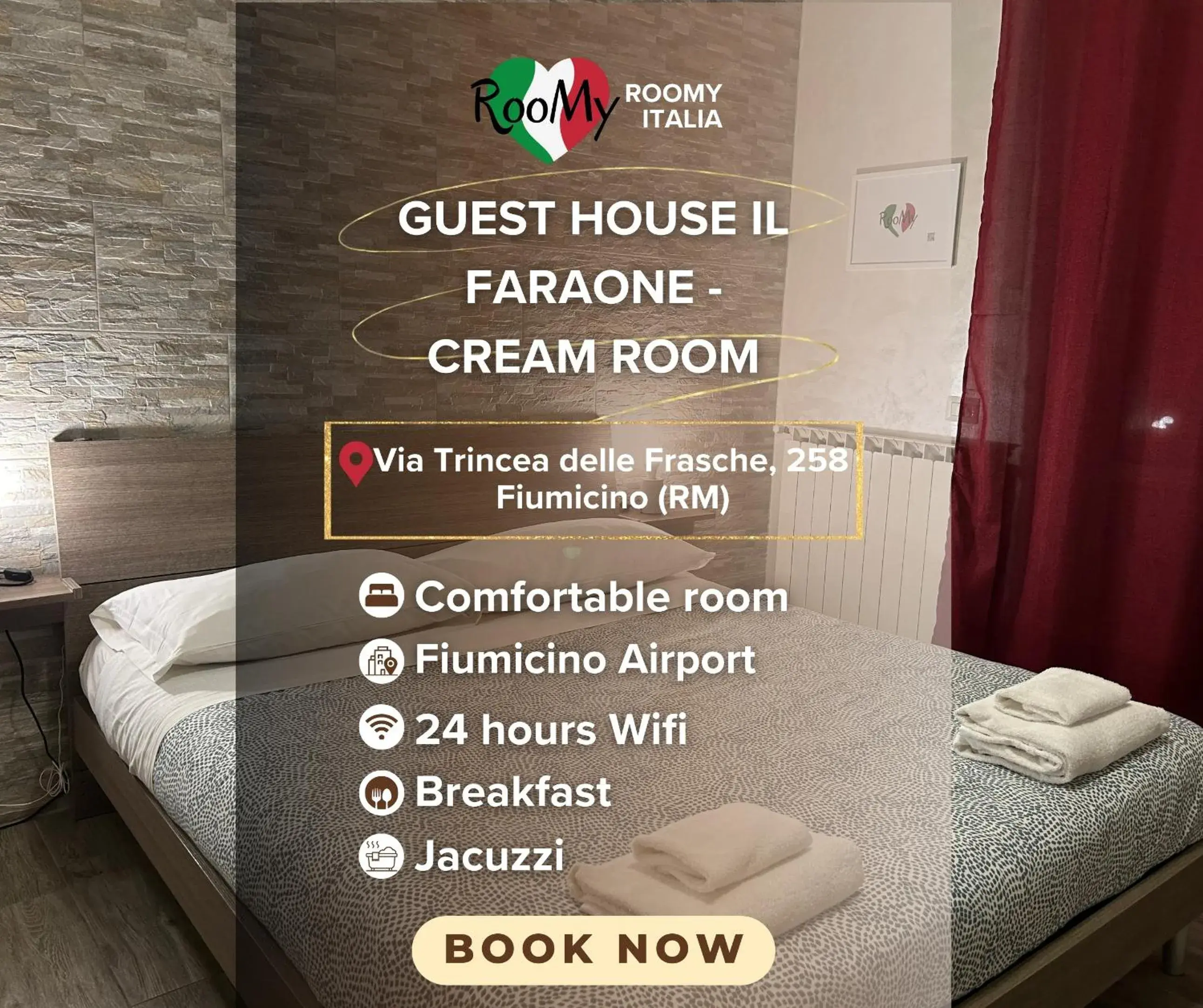 Double Room with Spa Bath - single occupancy in Guest House Il Faraone Double Room with Spa Bath - single occupancy in Guest House Il Faraone