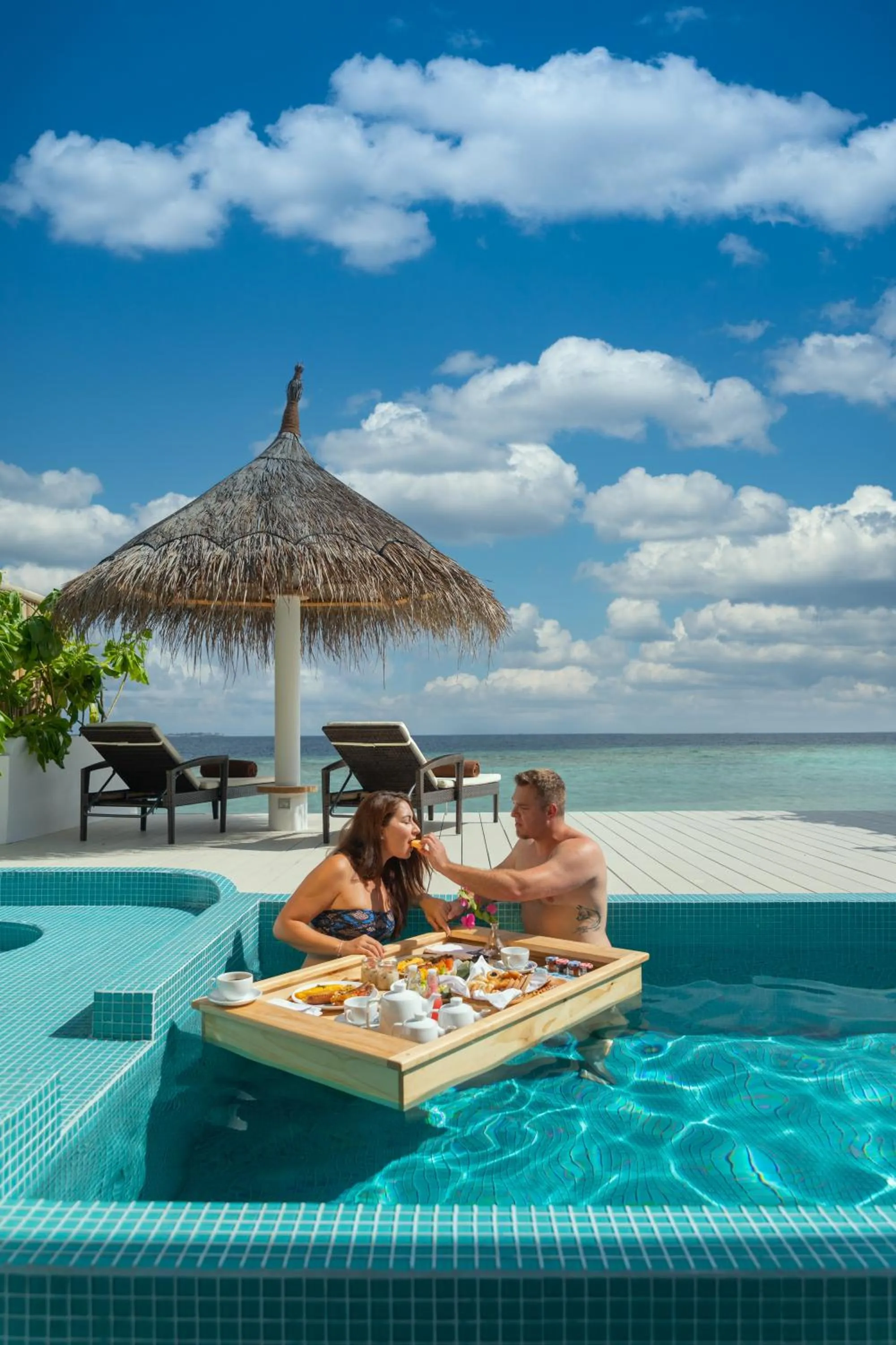 Swimming pool in Malahini Kuda Bandos Resort