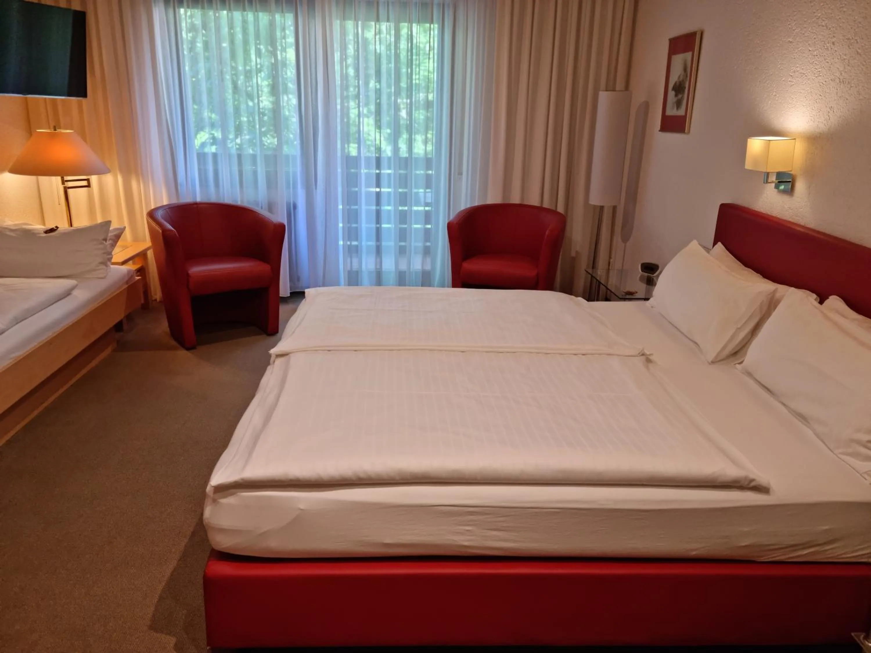 Bedroom, Bed in Hotel Rebstock