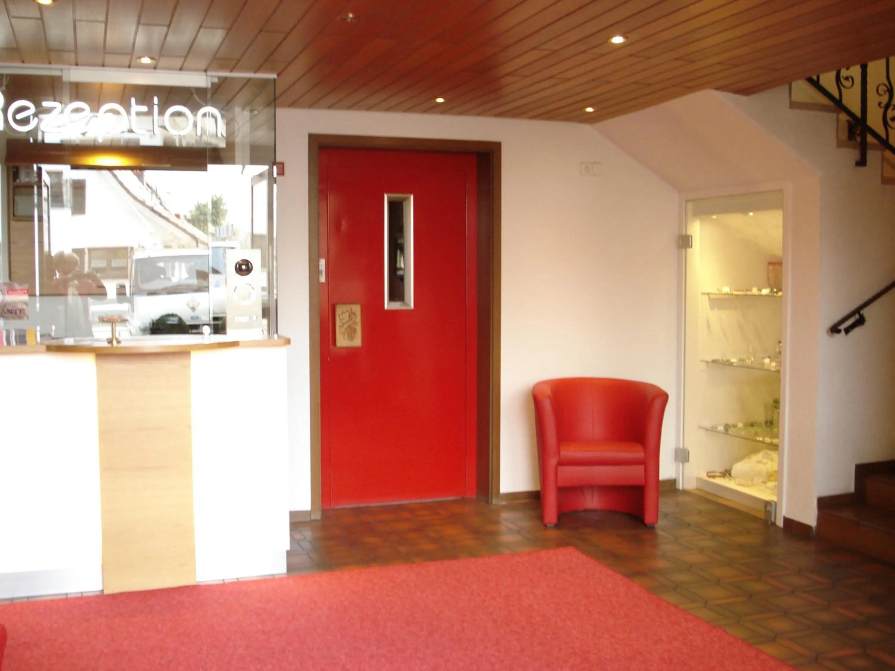 Lobby or reception in Hotel Rebstock