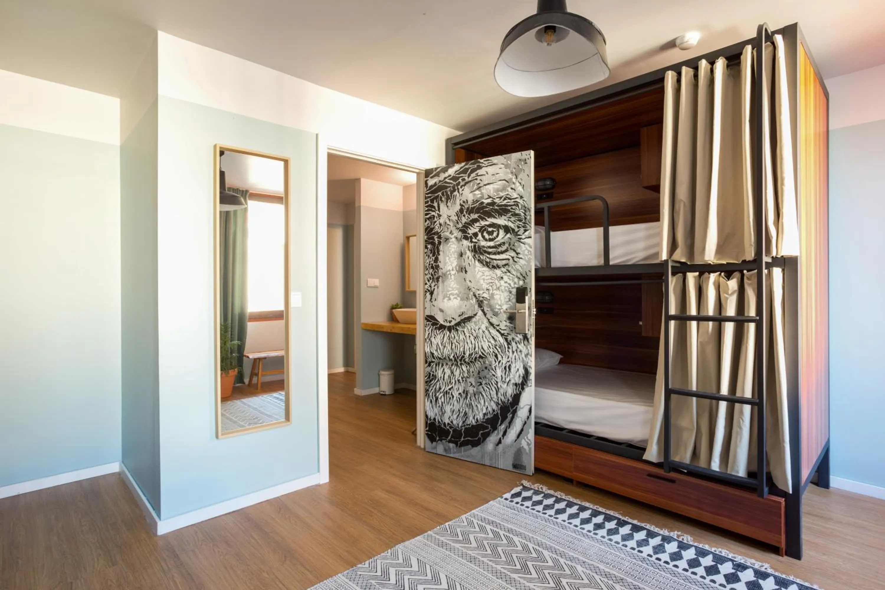 bunk bed, Bed in Selina Secret Garden Lisbon by IKIGAI Global Hospitality