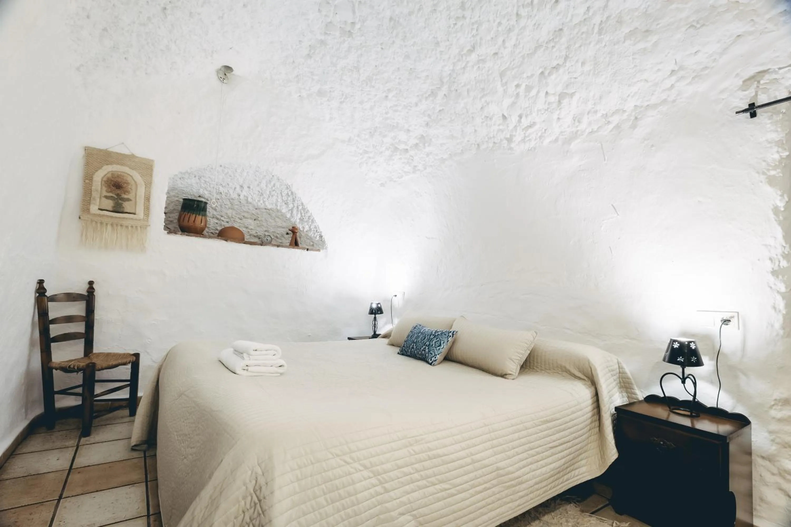 Bed in Casas Cueva Tio Tobas Guadix