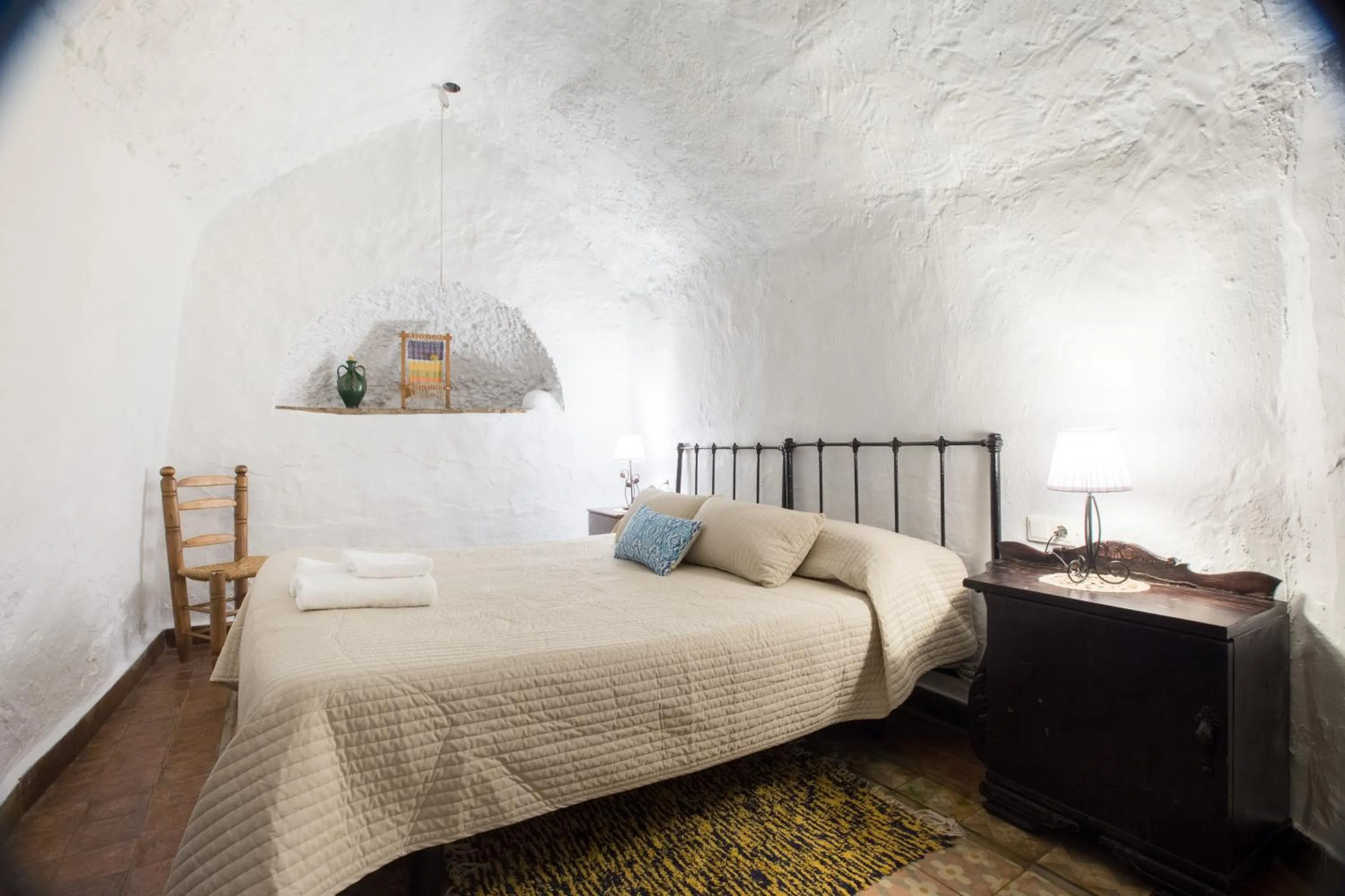 Bedroom, Bed in Casas Cueva Tio Tobas Guadix
