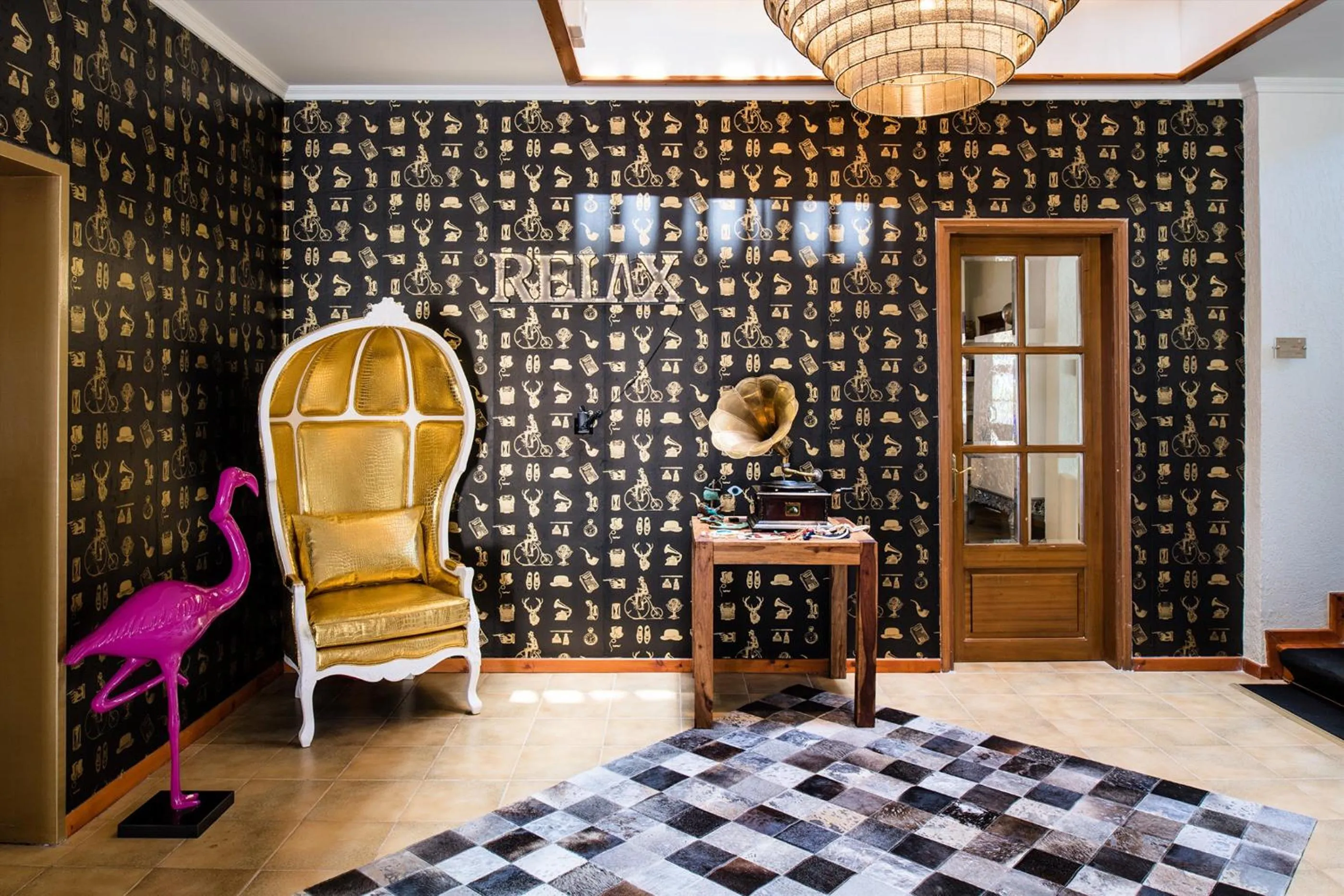 Decorative detail in A for Art Hotel