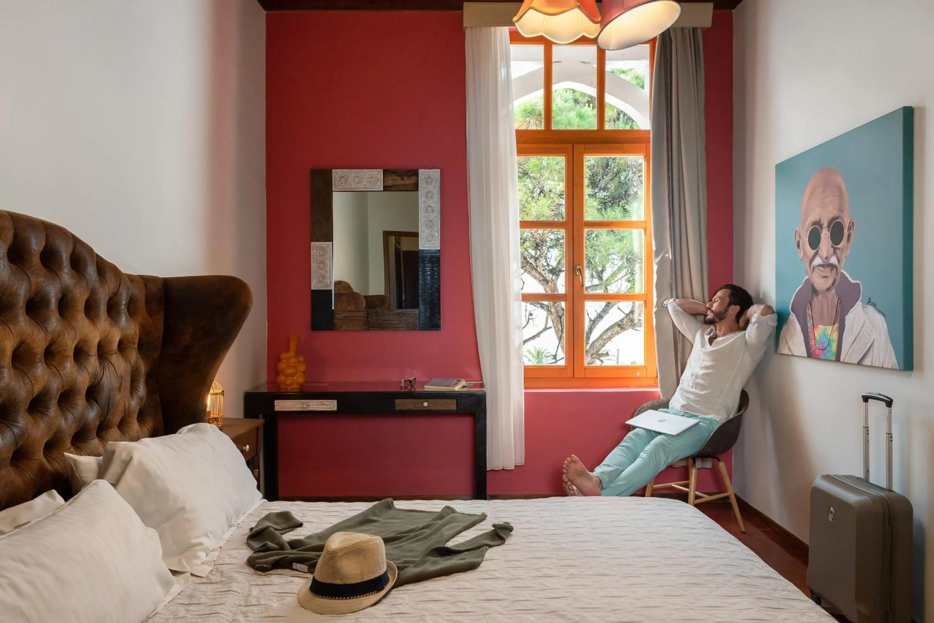 Bedroom, Bed in A for Art Hotel