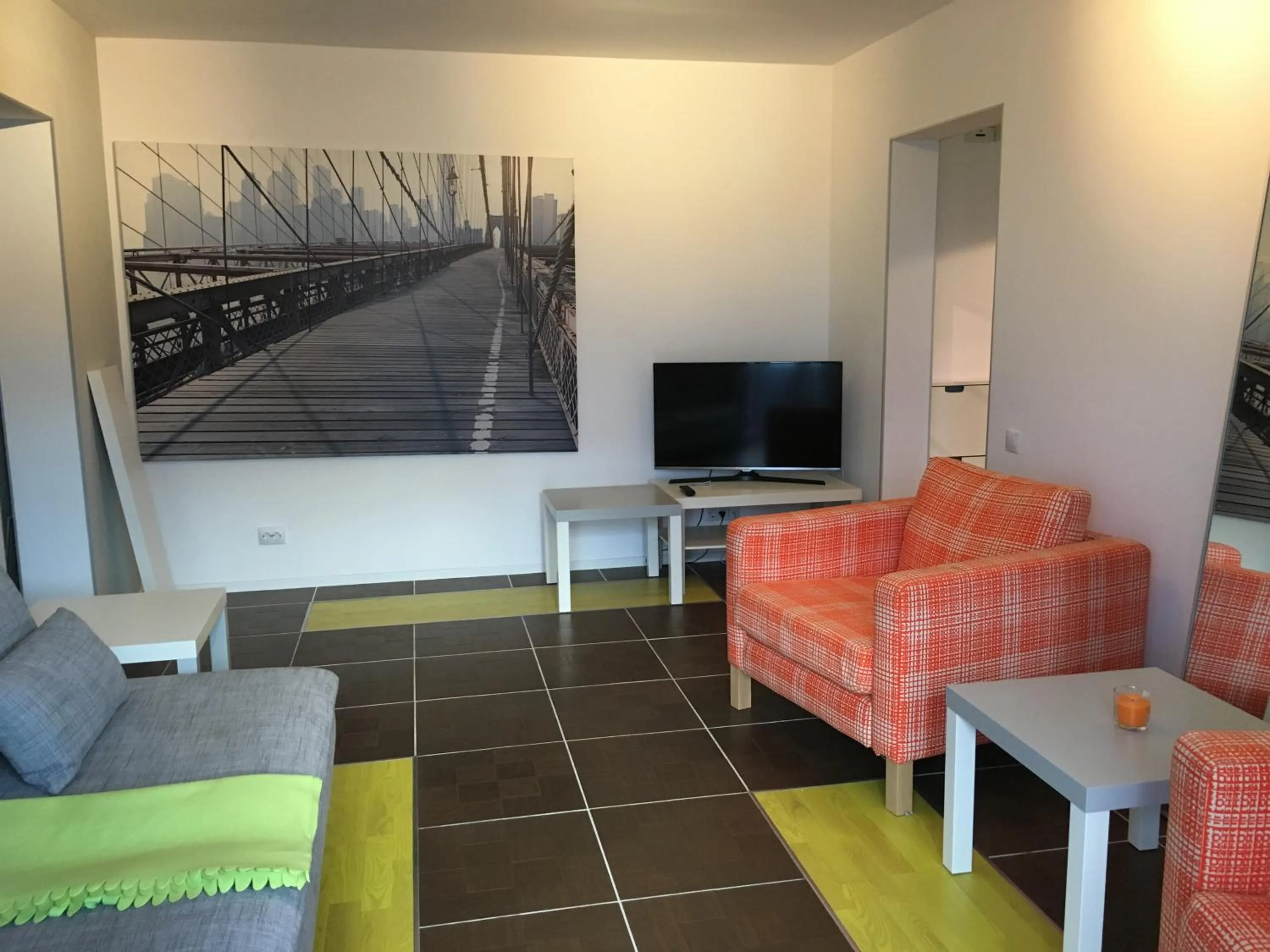 Living room in New Central Roof top view