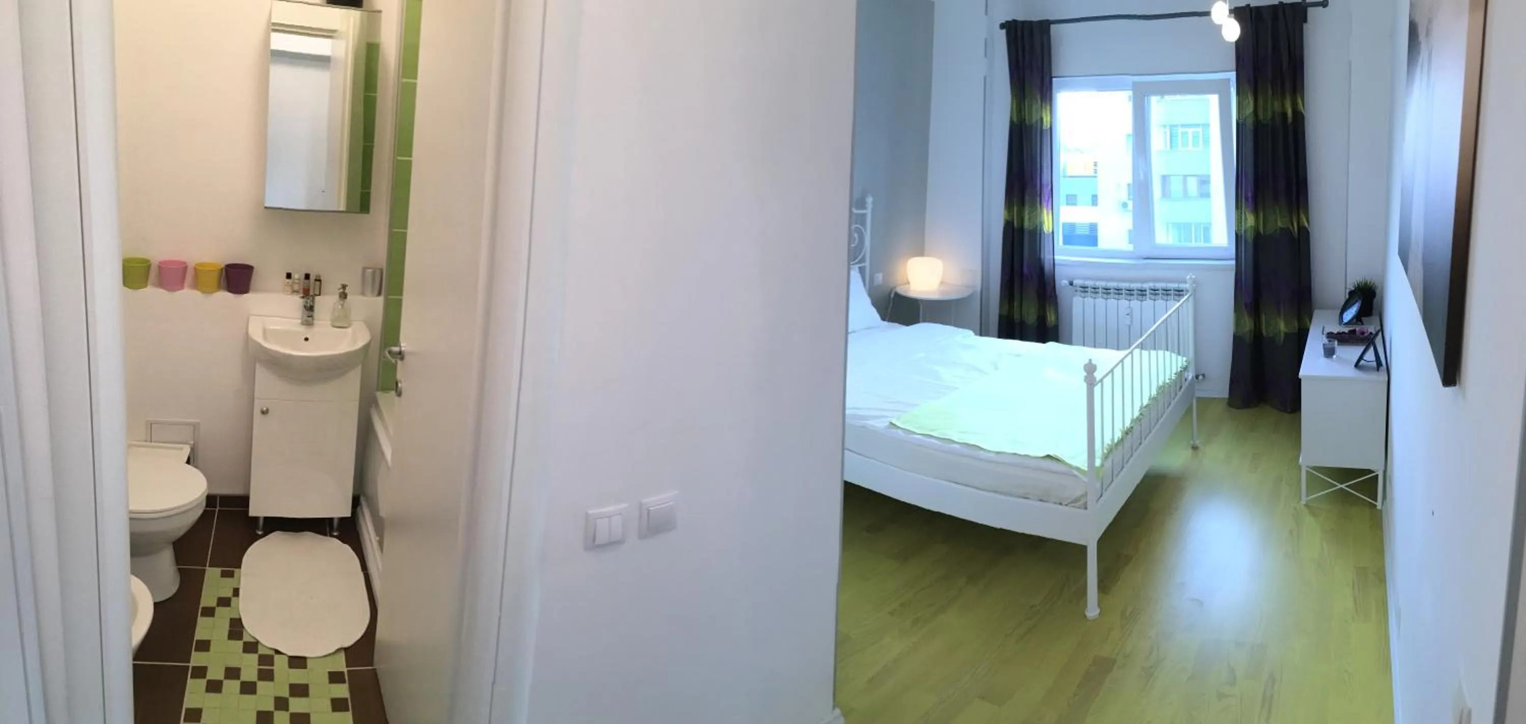 Bedroom, Bed in New Central Roof top view