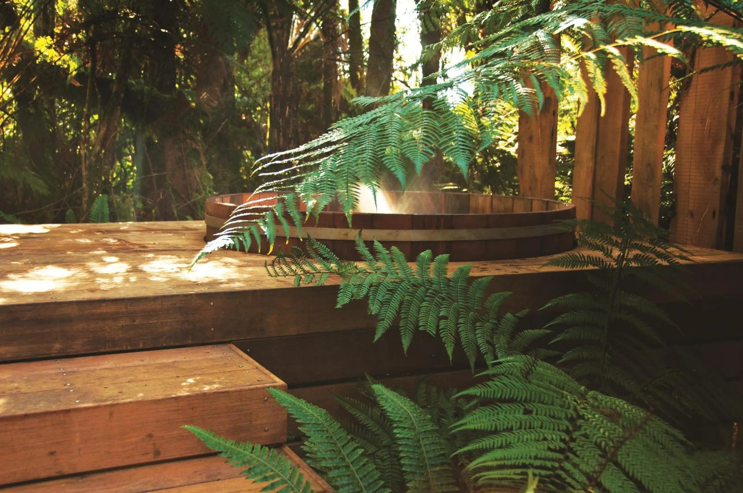 Hot Tub in Treetops Lodge & Estate