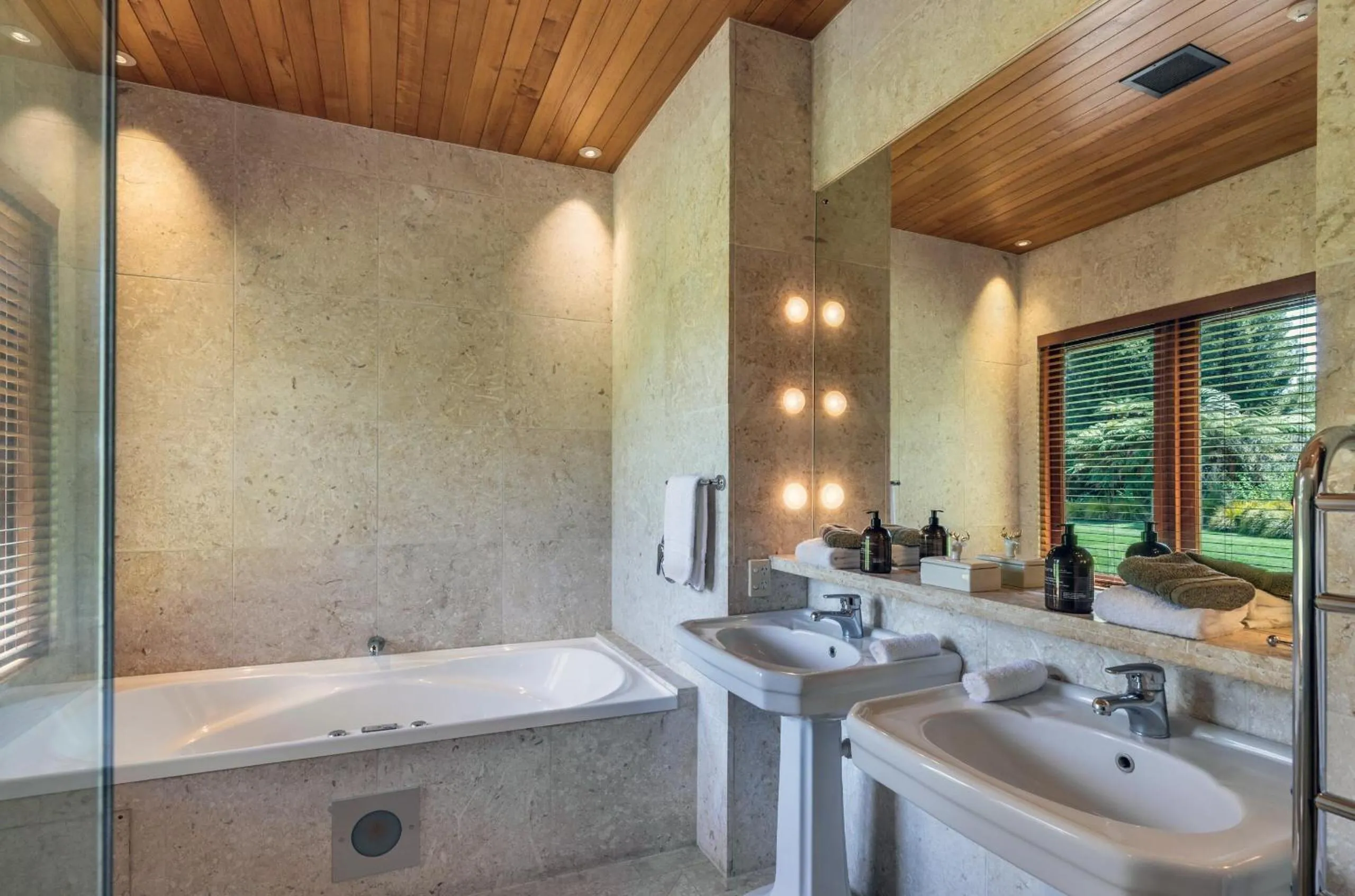 Bathroom in Treetops Lodge & Estate