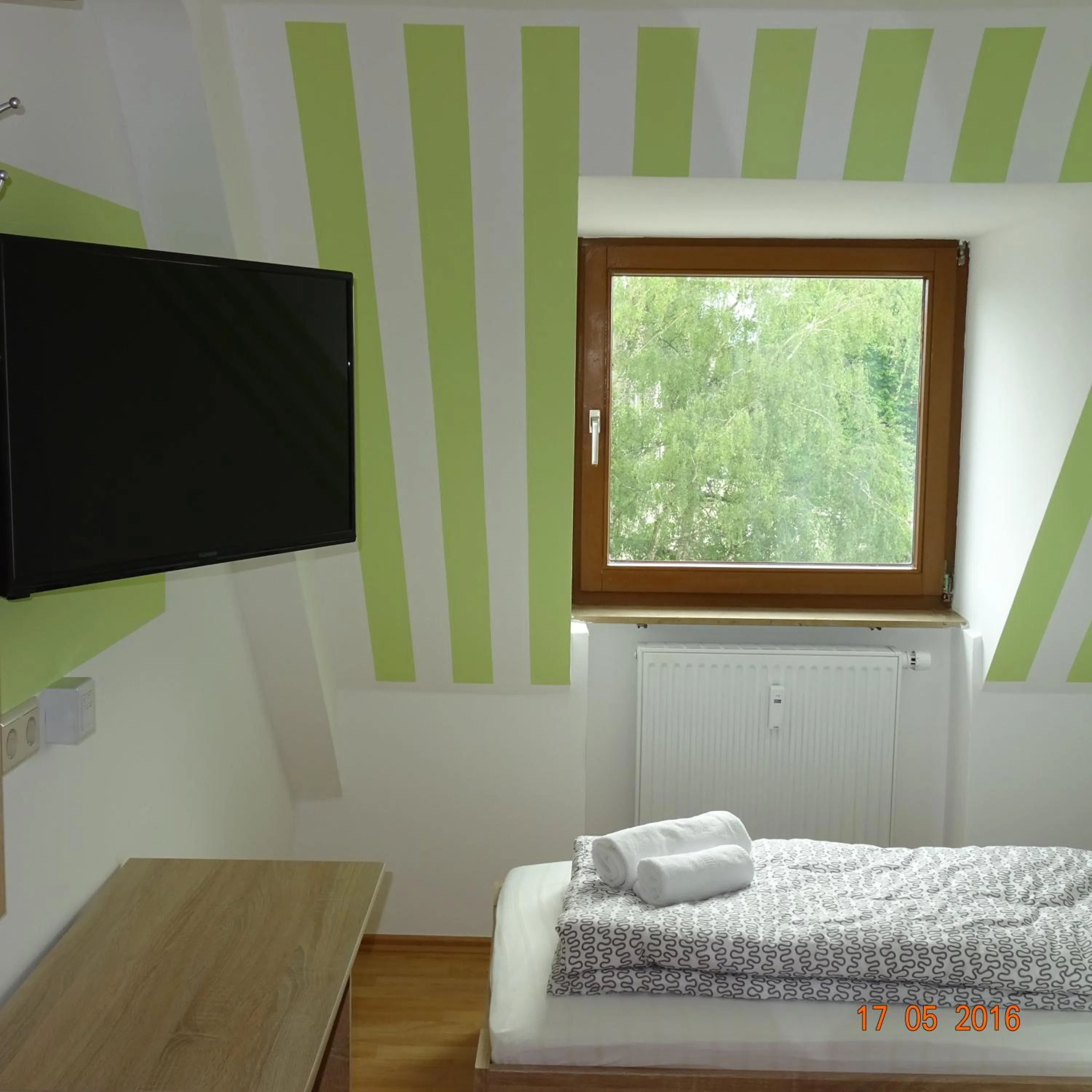 Decorative detail, Bed in Hotel Einstein