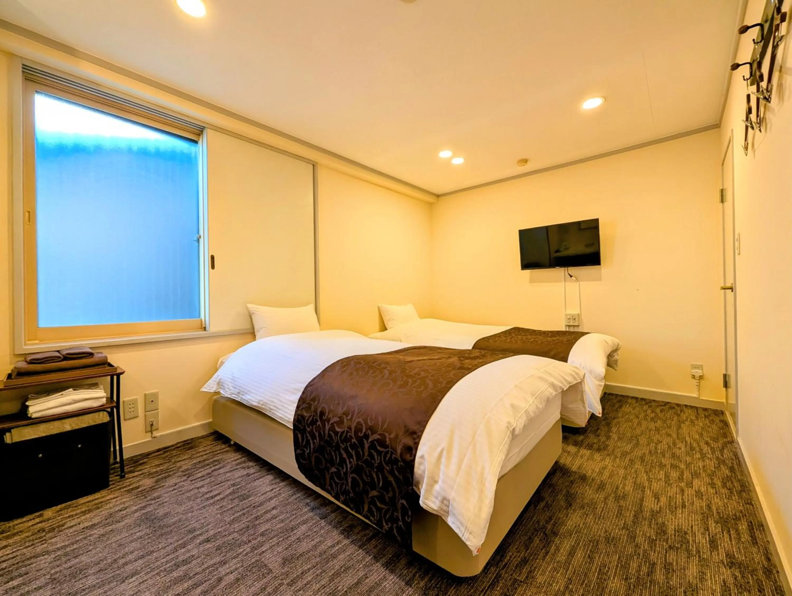 Photo of the whole room, Bed in Kanazawa Station Hotel