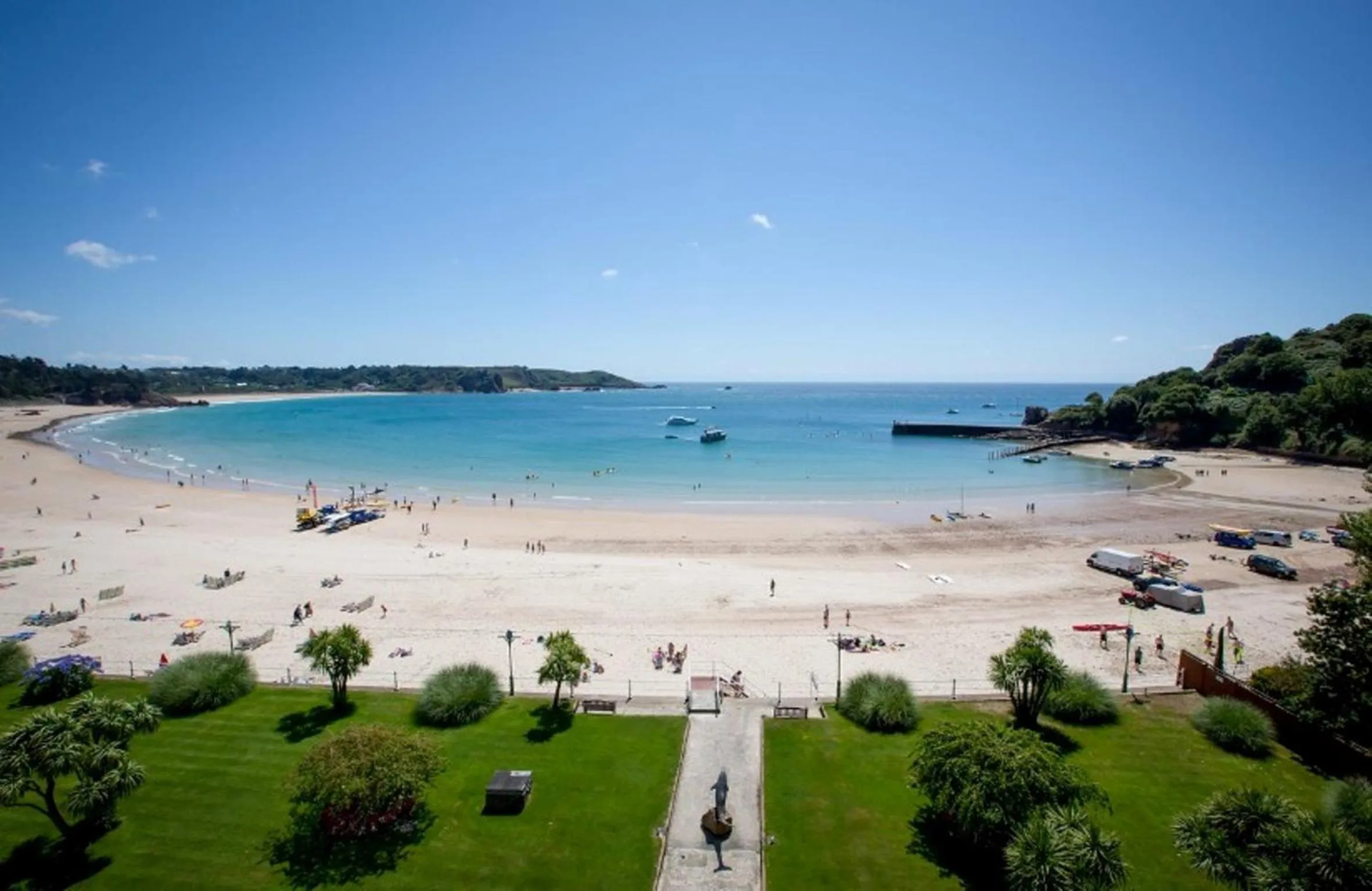Sea view in St Brelade's Bay Hotel