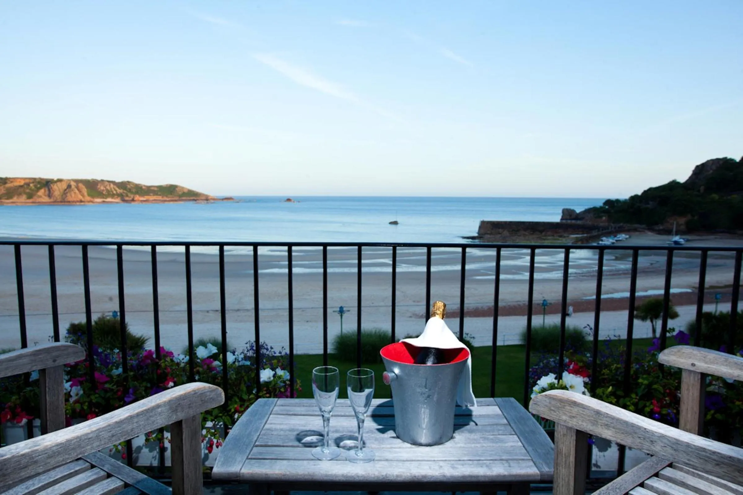 Sea view in St Brelade's Bay Hotel