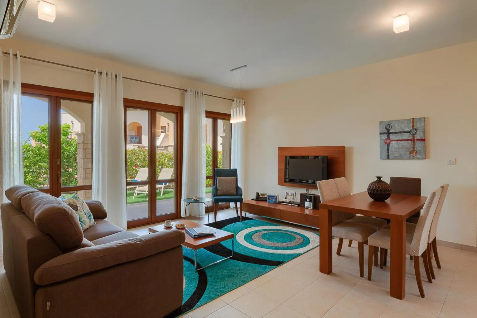 Living room in Aphrodite Hills Rentals - Apartments