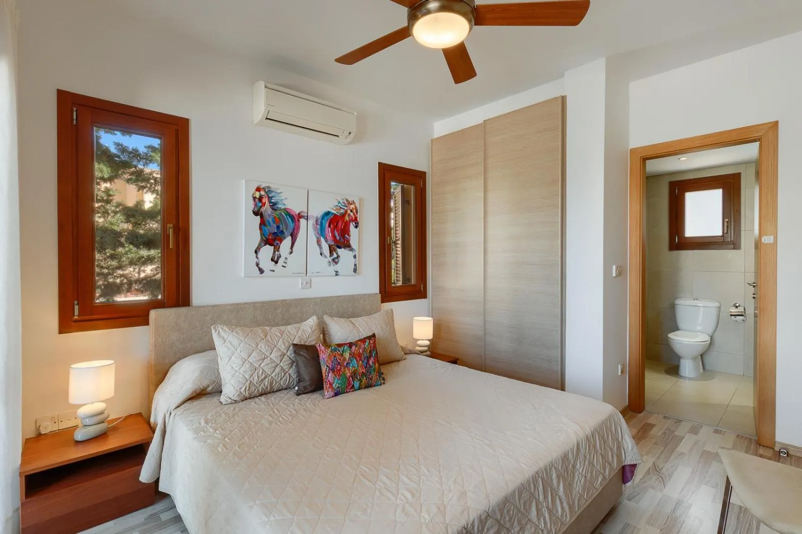 Bedroom, Bed in Aphrodite Hills Rentals - Apartments