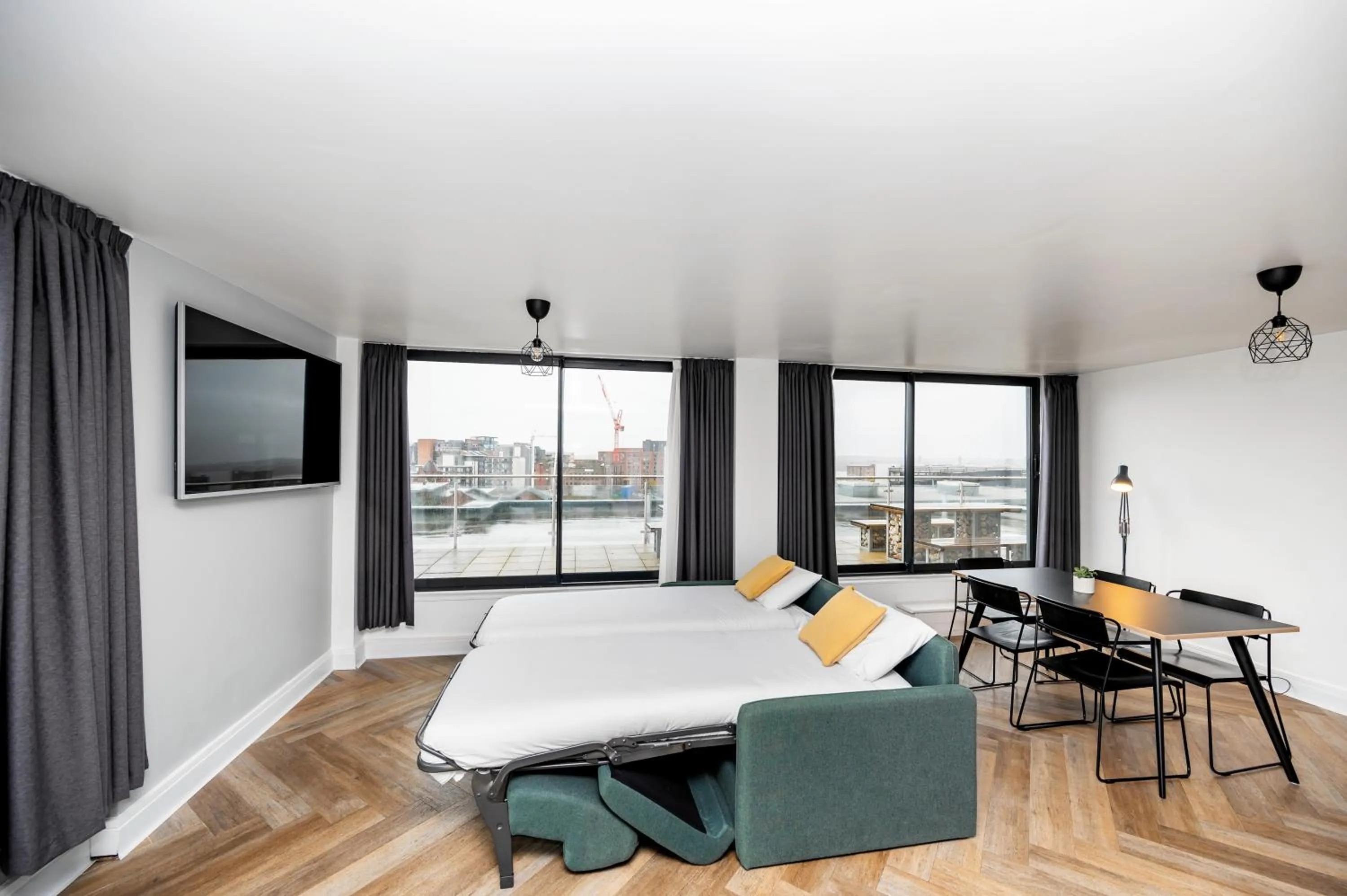 Living room in Staycity Aparthotels Liverpool City Centre