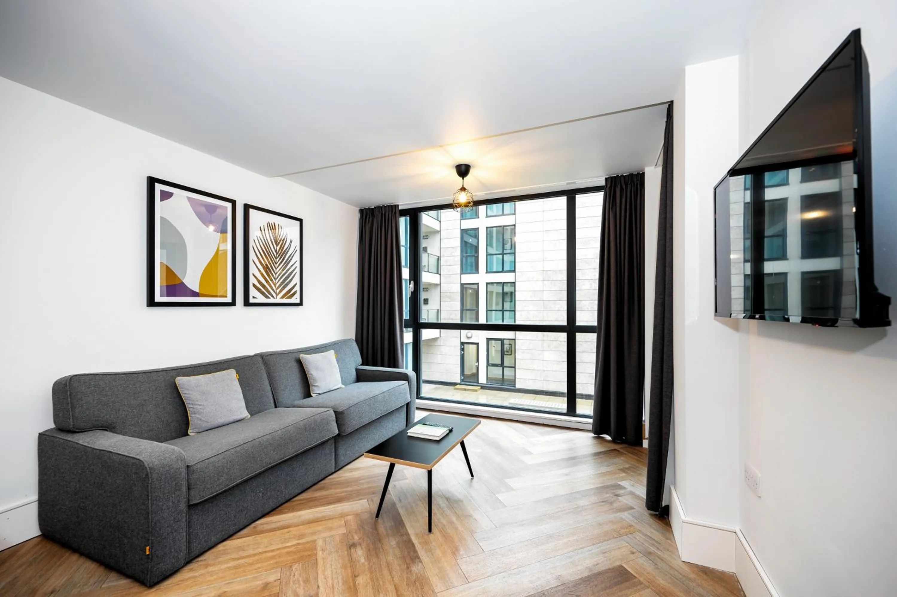 Living room in Staycity Aparthotels Liverpool City Centre