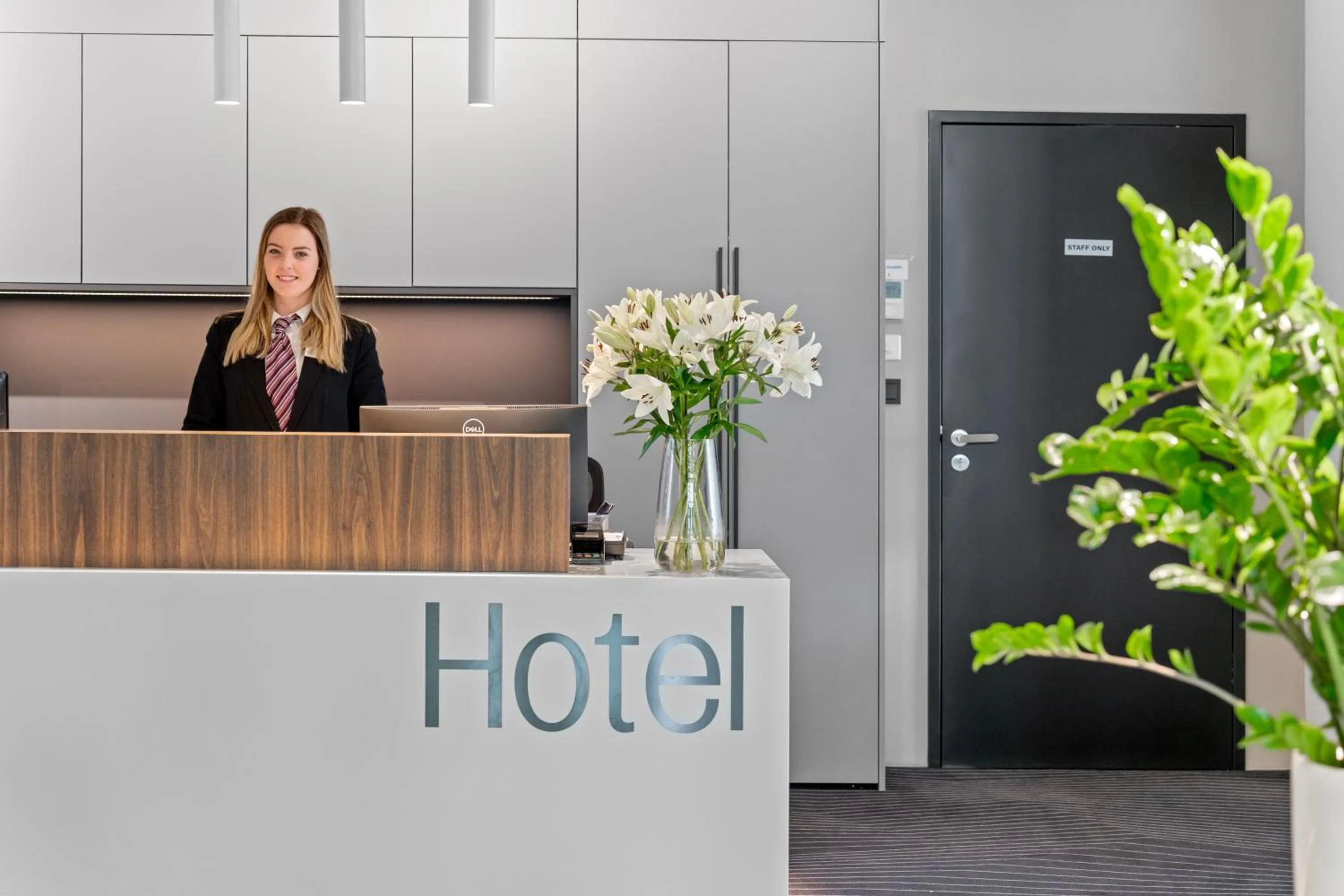 Lobby or reception in Dancing House - Tančící dům hotel