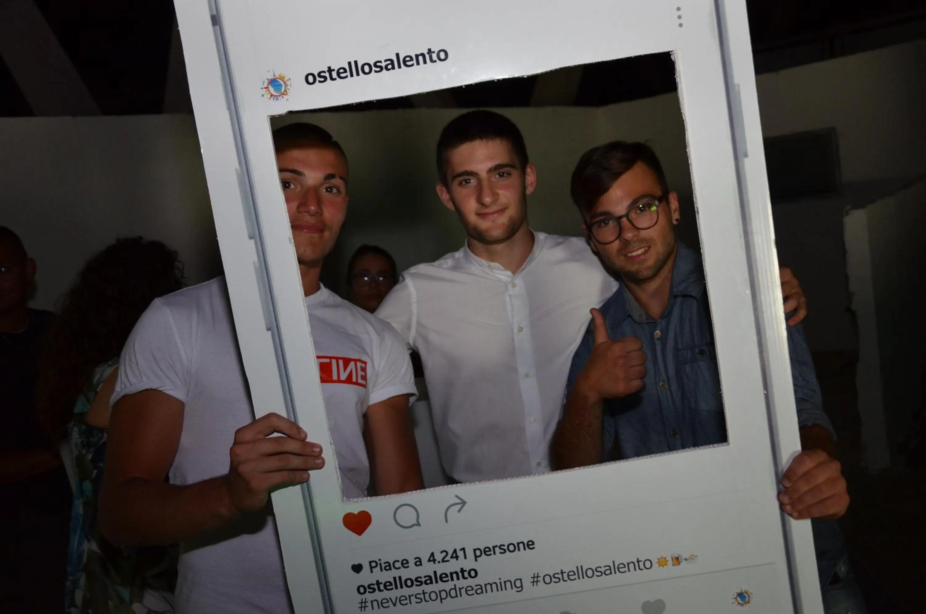 group of guests in Ostello Salento