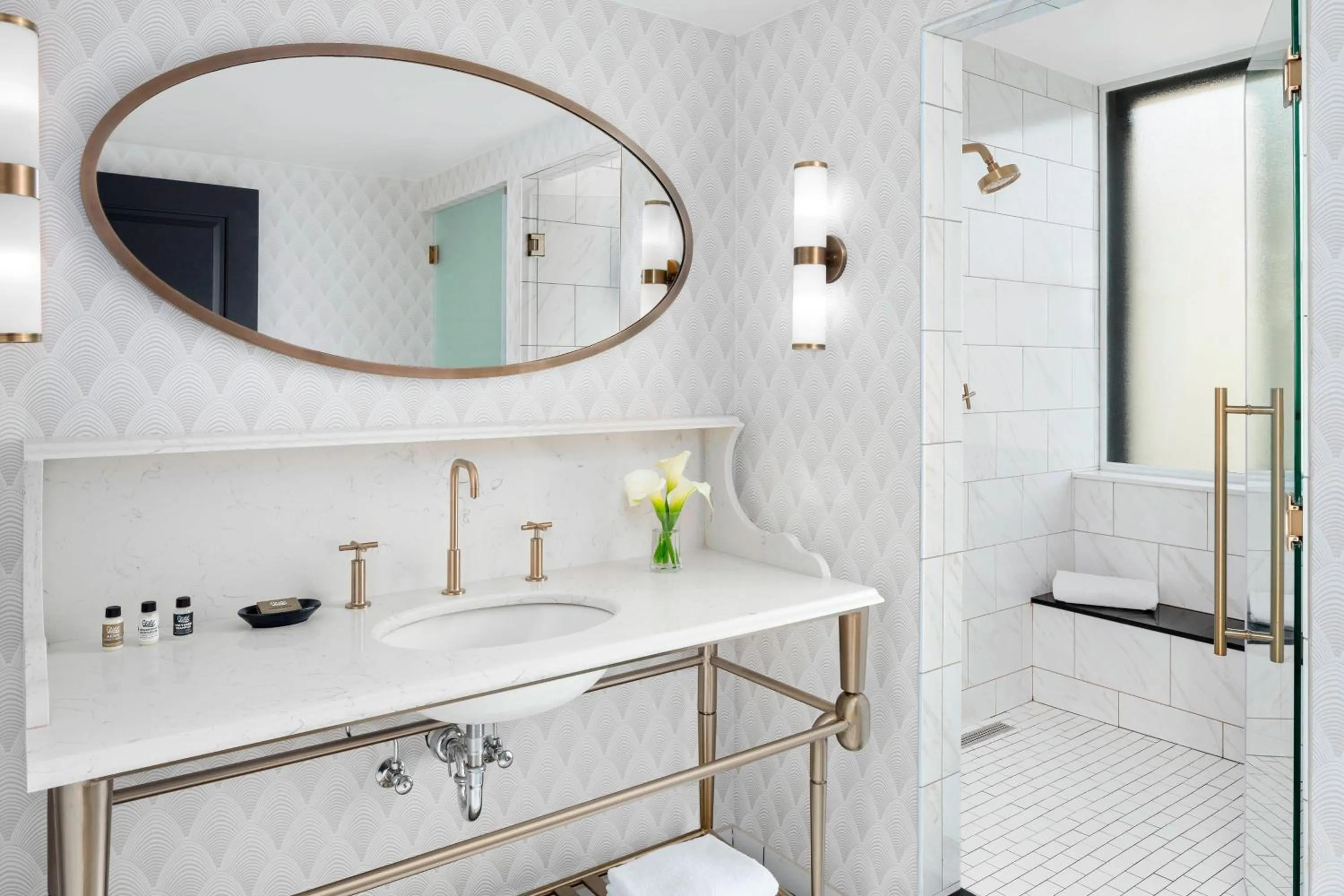 Bathroom in Hotel LeVeque, Autograph Collection