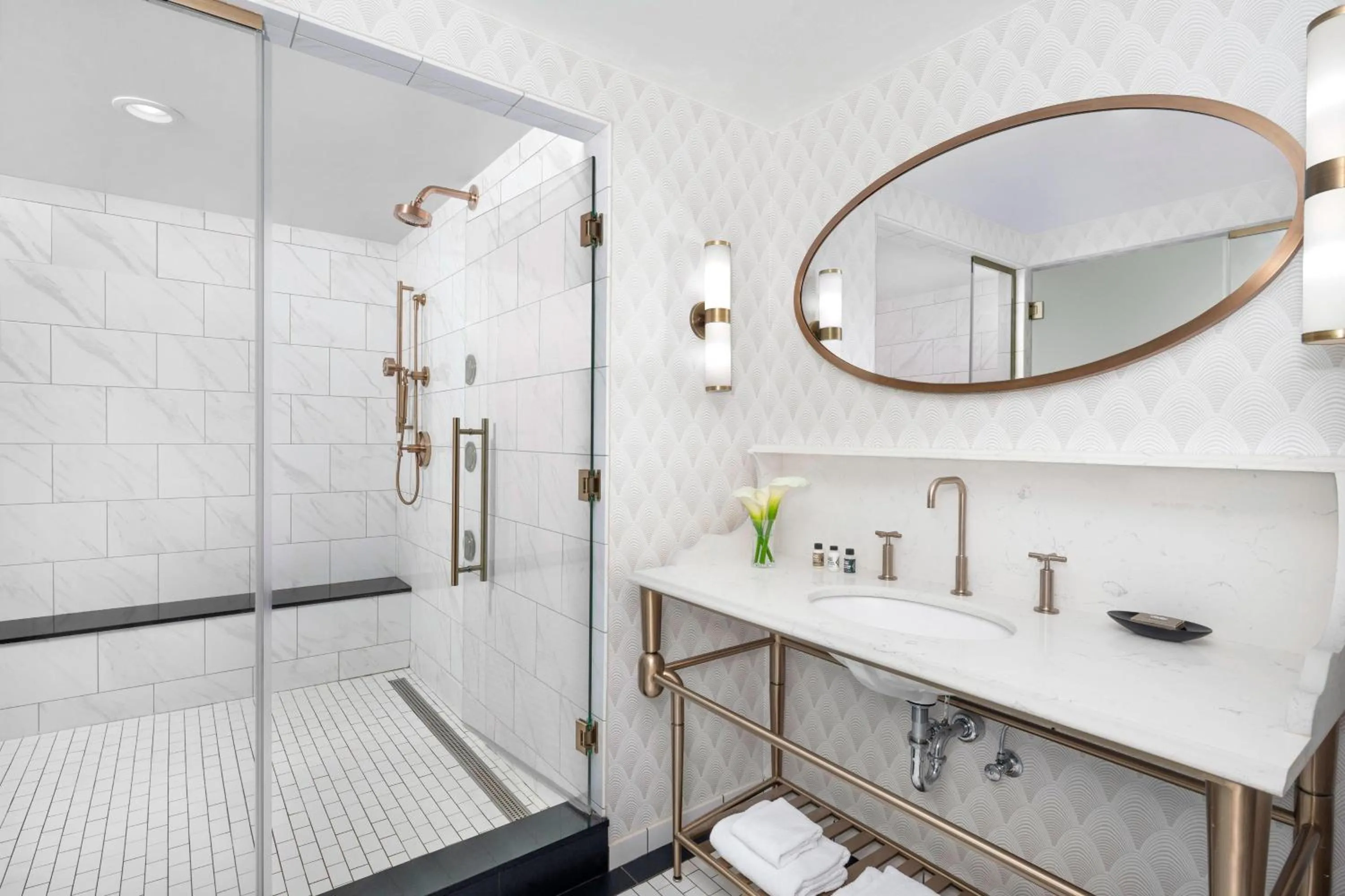 Bathroom in Hotel LeVeque, Autograph Collection