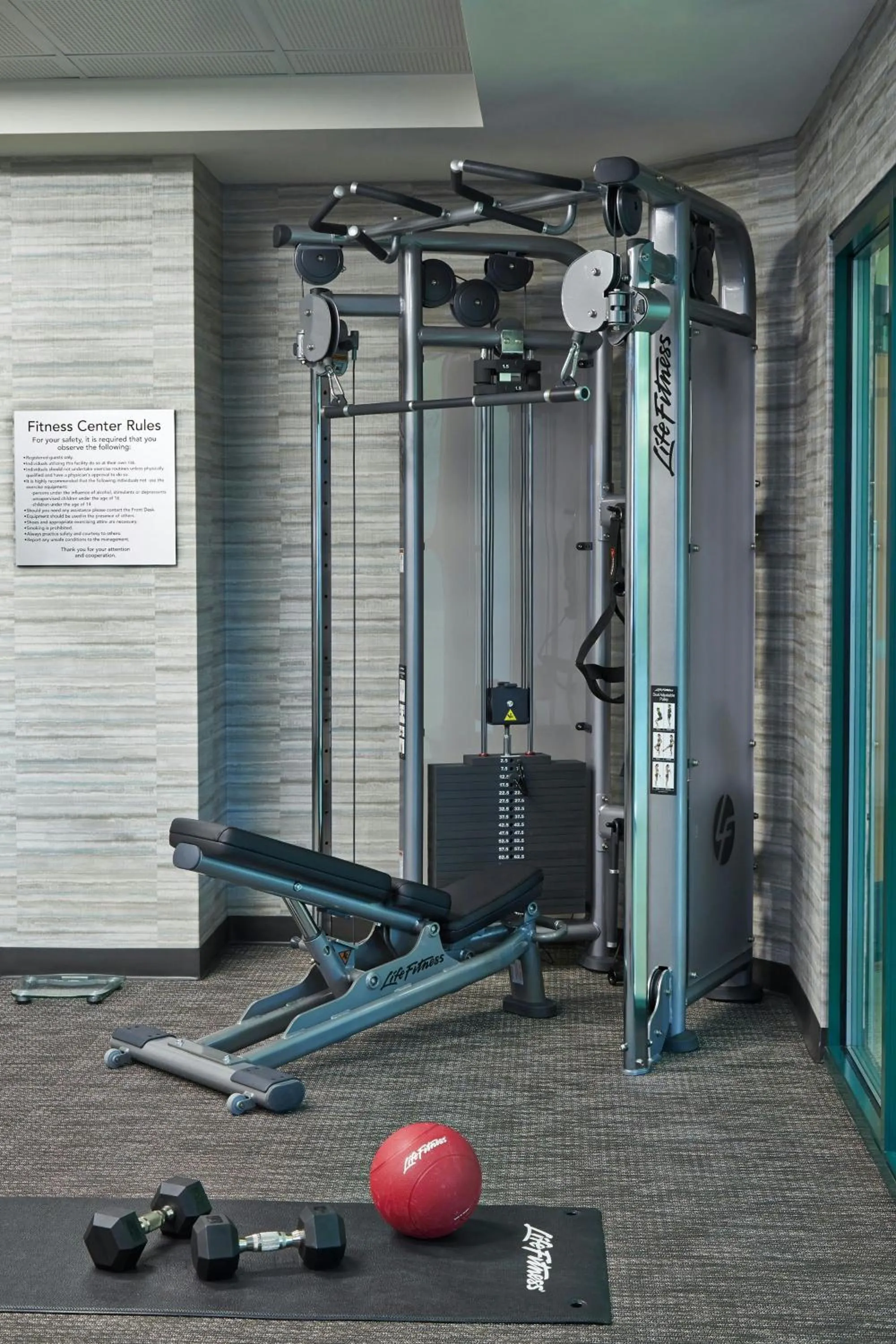 Fitness centre/facilities in Courtyard by Marriott Lake George