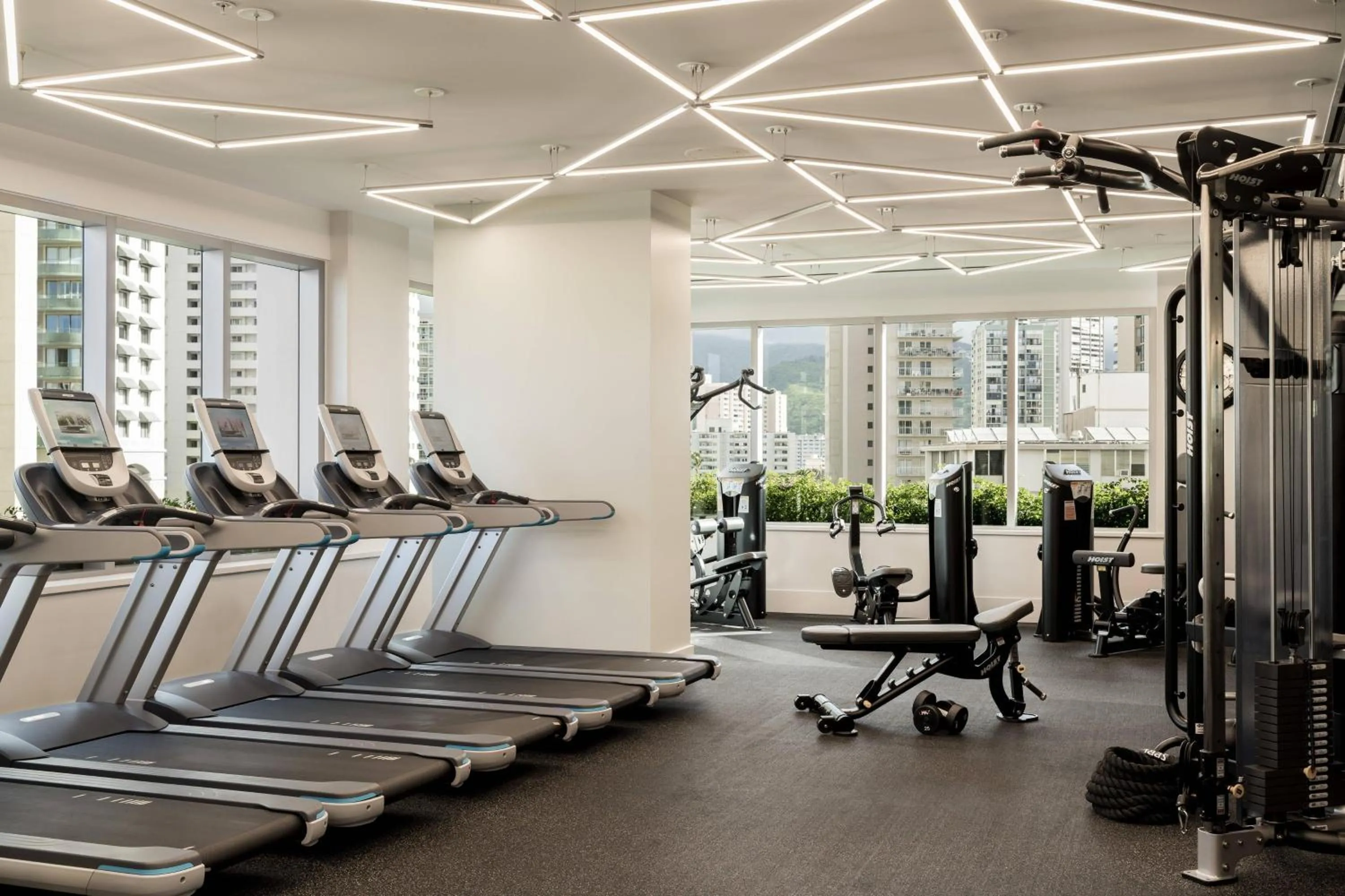 Fitness centre/facilities in The Ritz-Carlton Residences, Waikiki Beach Hotel
