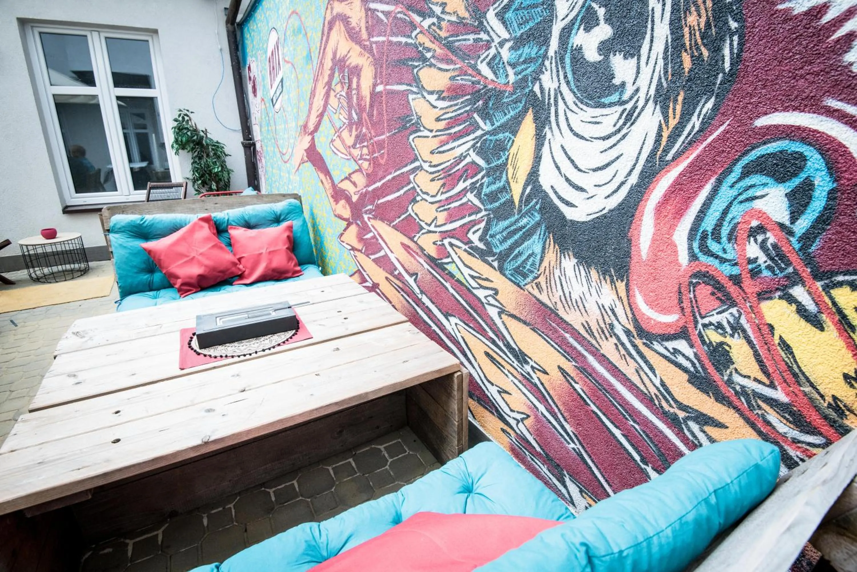 Garden in Brix Hostel