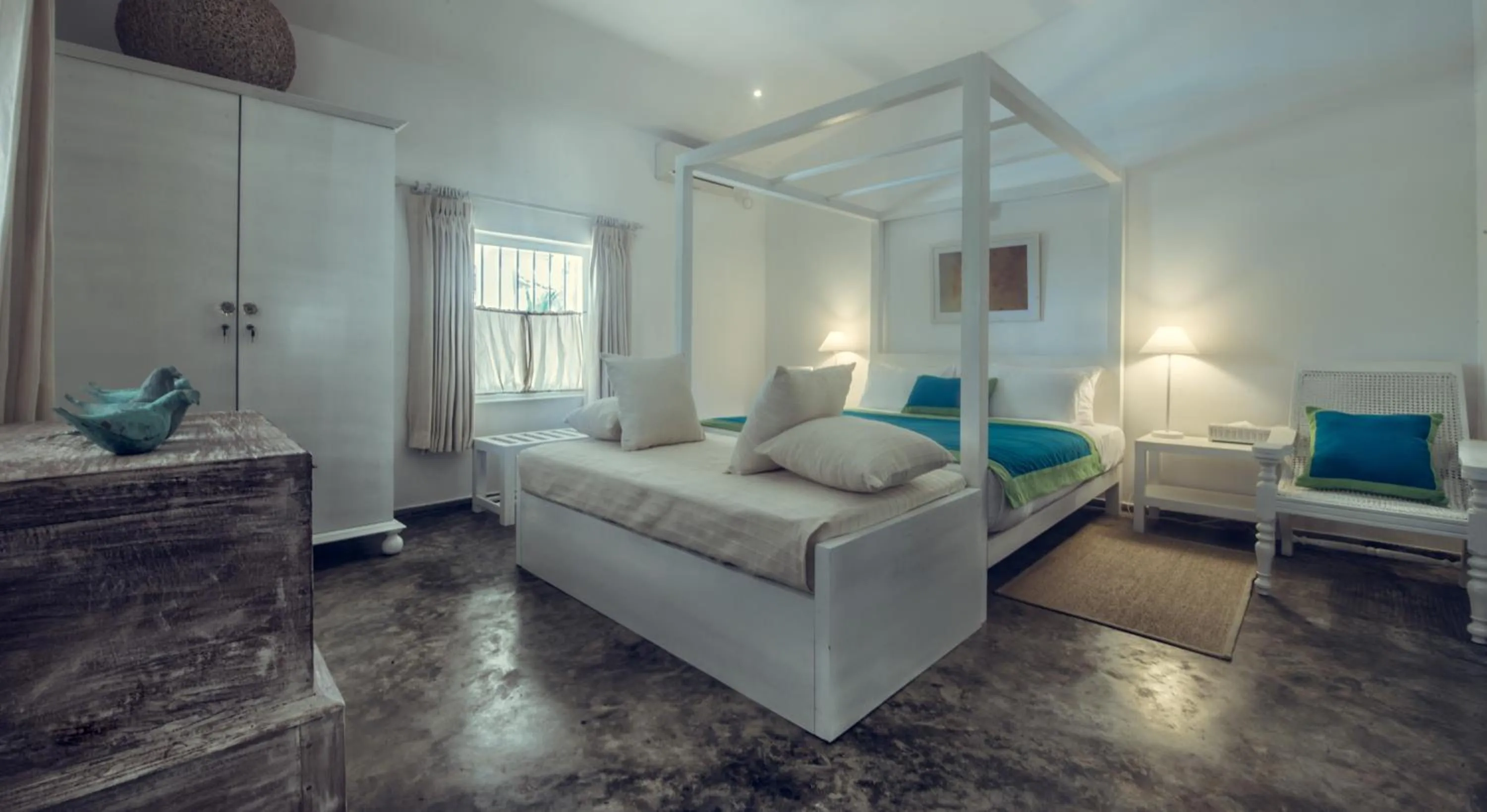 Decorative detail, Bed in Taru Villas 906 - Hikkaduwa