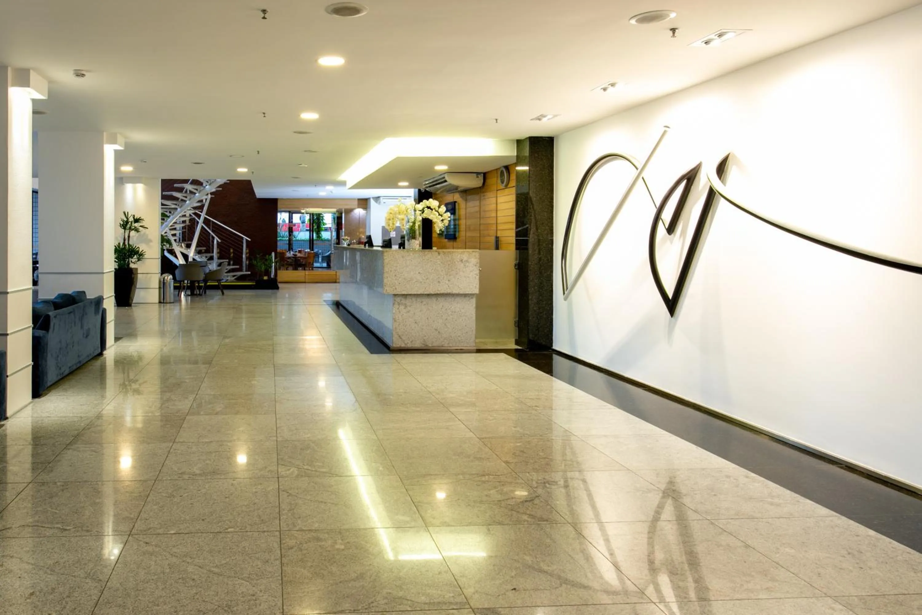 Lobby or reception in Hotel Diogo