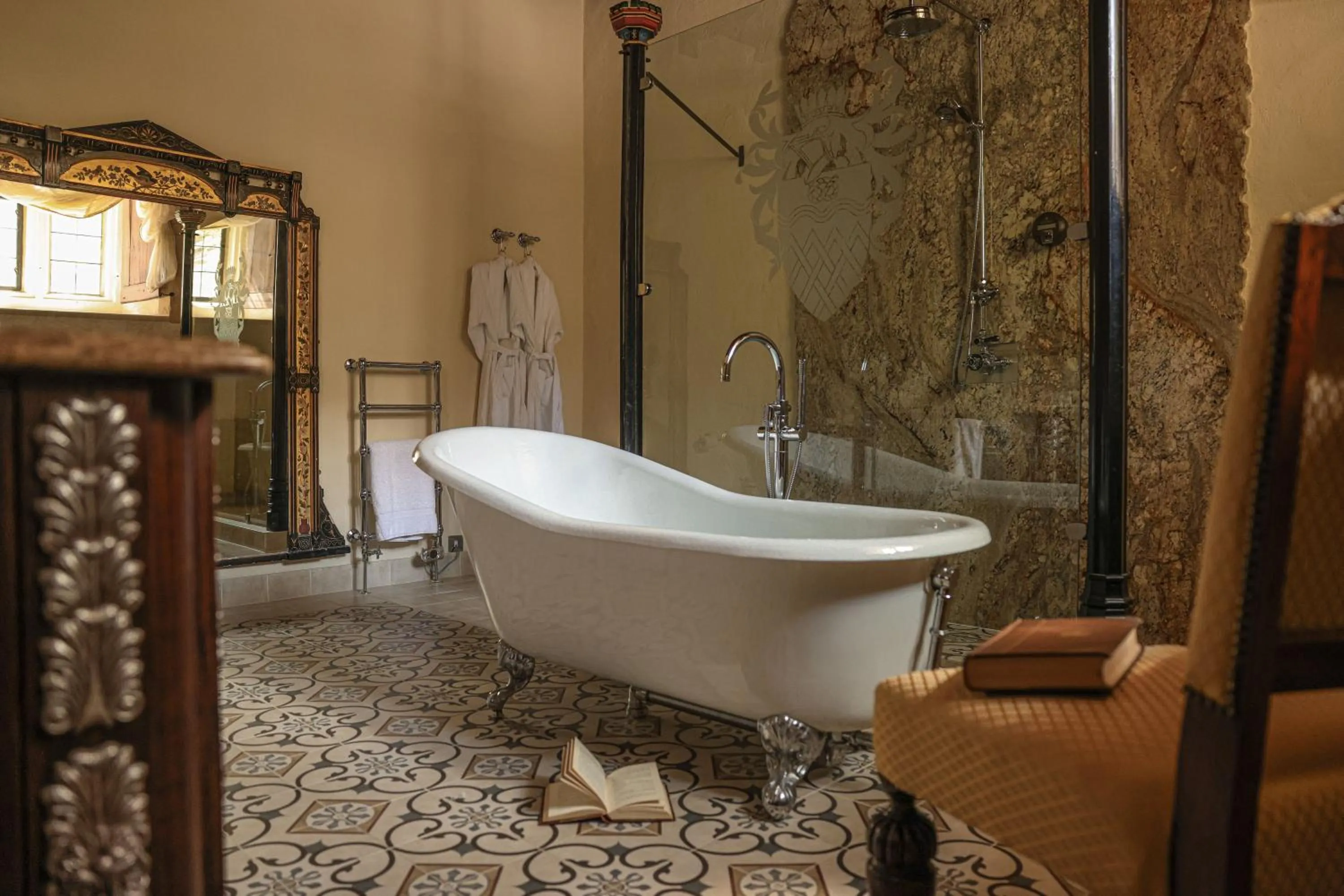Shower in Thornbury Castle - A Relais & Chateaux Hotel