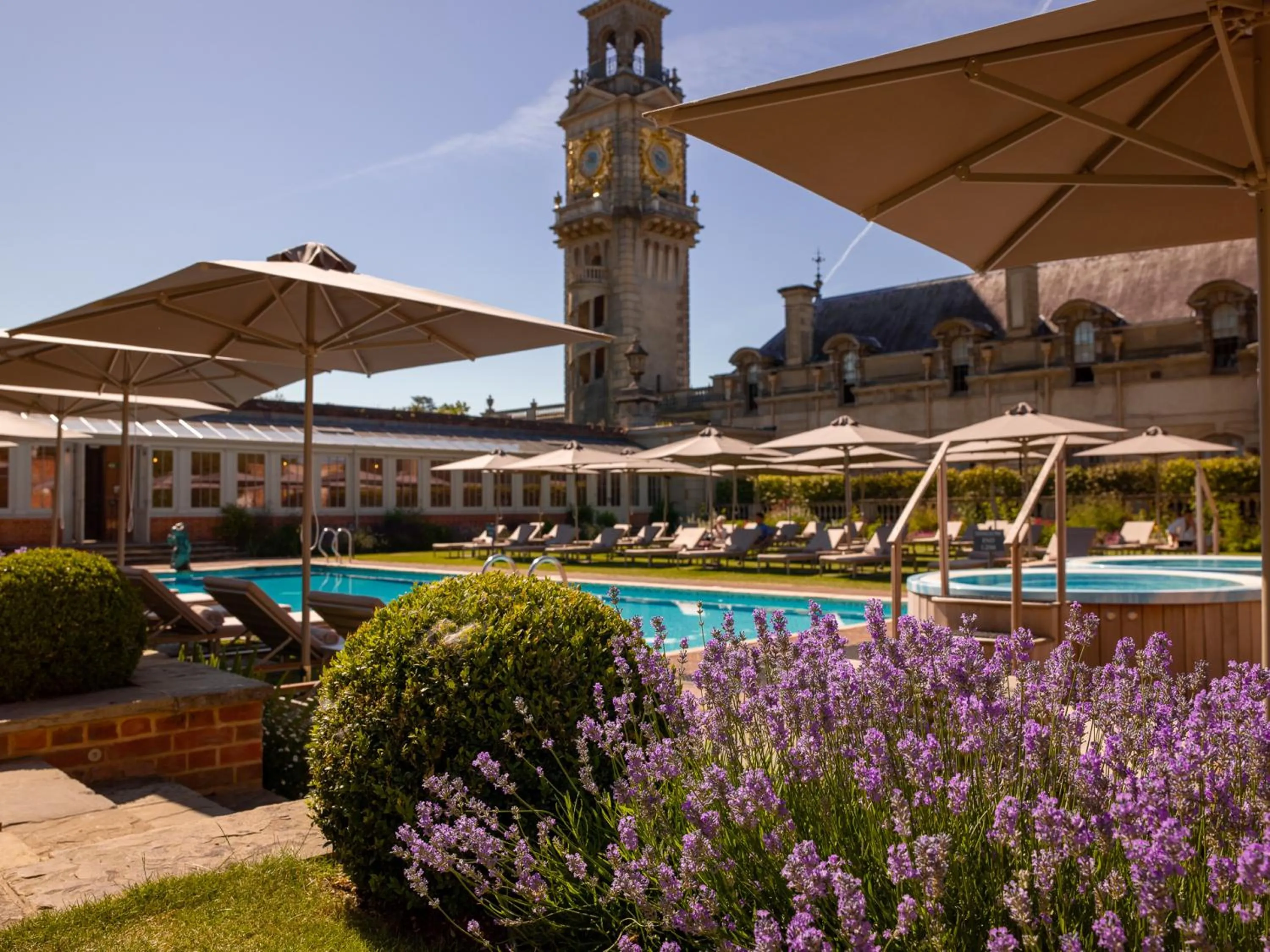 Swimming pool in Cliveden House - an Iconic Luxury Hotel