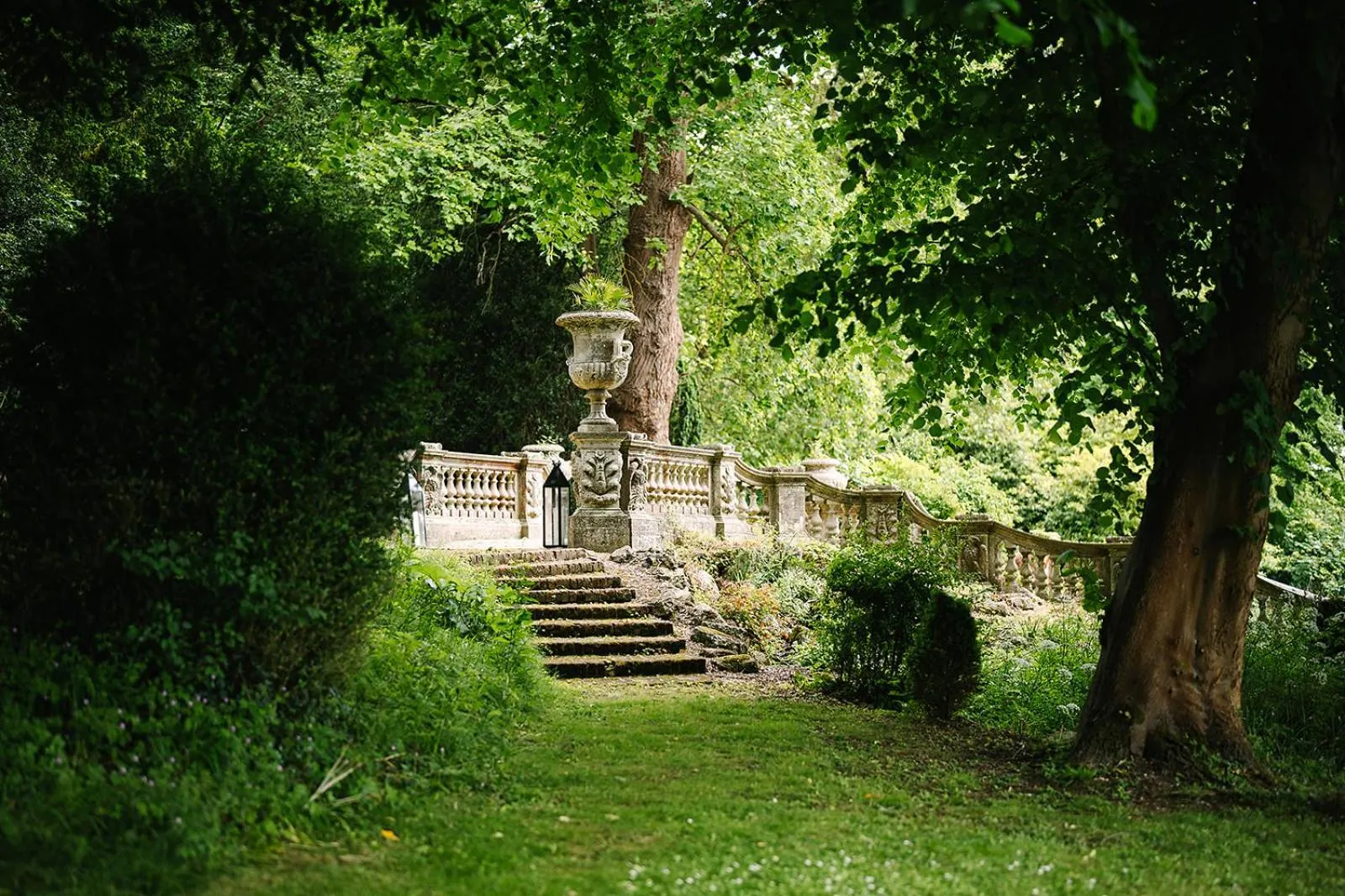 Garden in Cliveden House - an Iconic Luxury Hotel