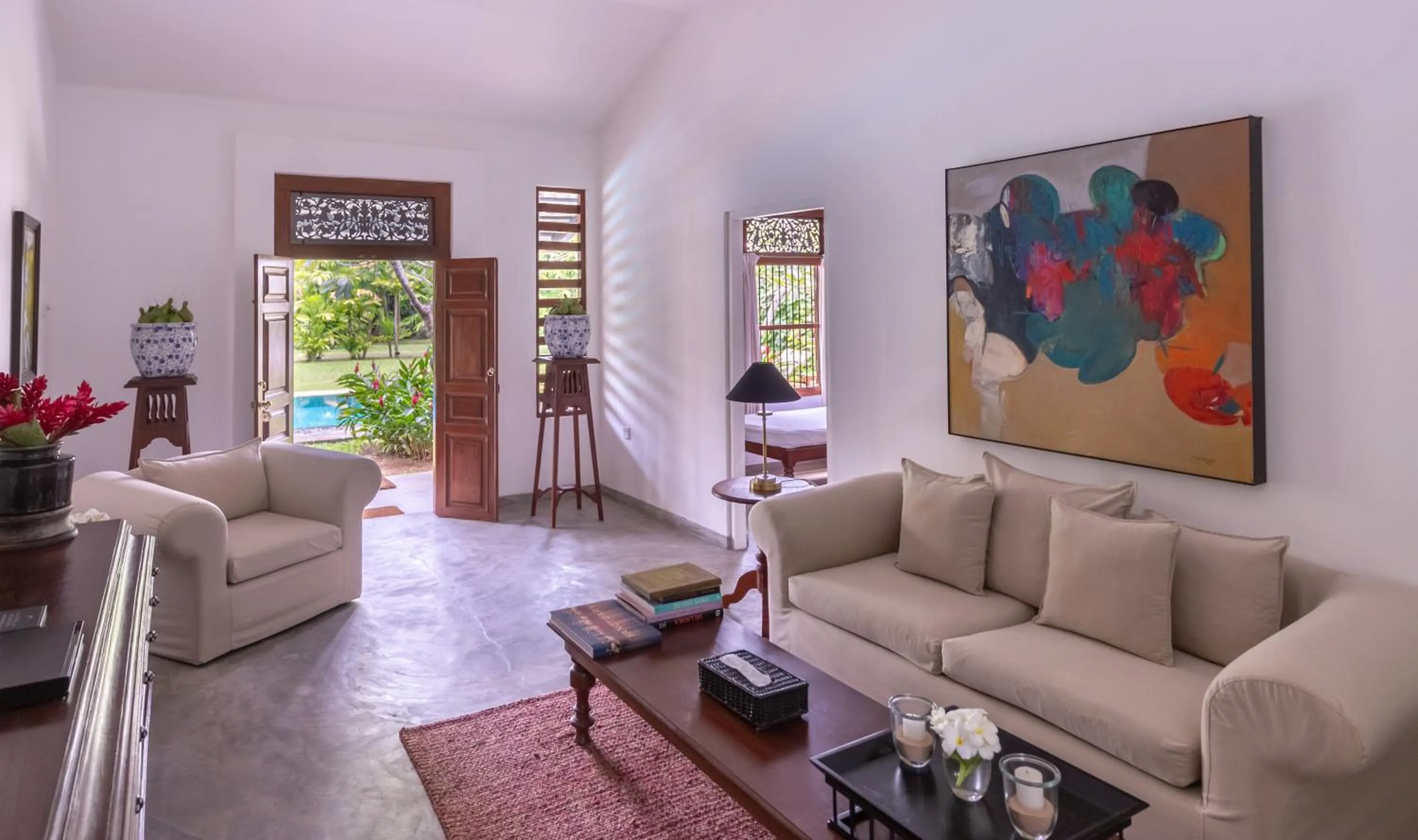 Living room in Nyne Hotels Rock Villa - Bentota