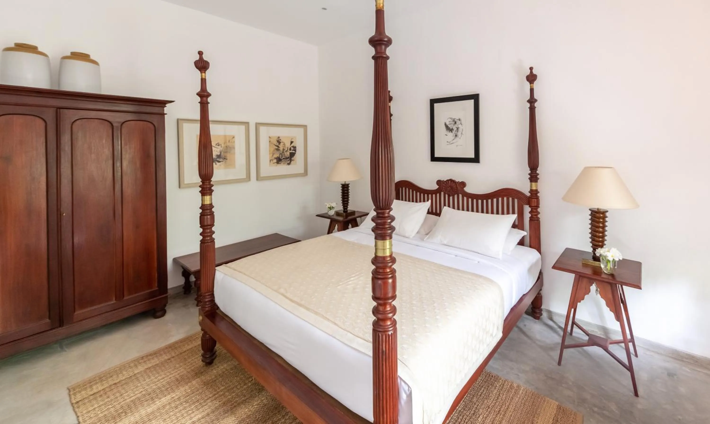 Bed in Nyne Hotels Rock Villa - Bentota