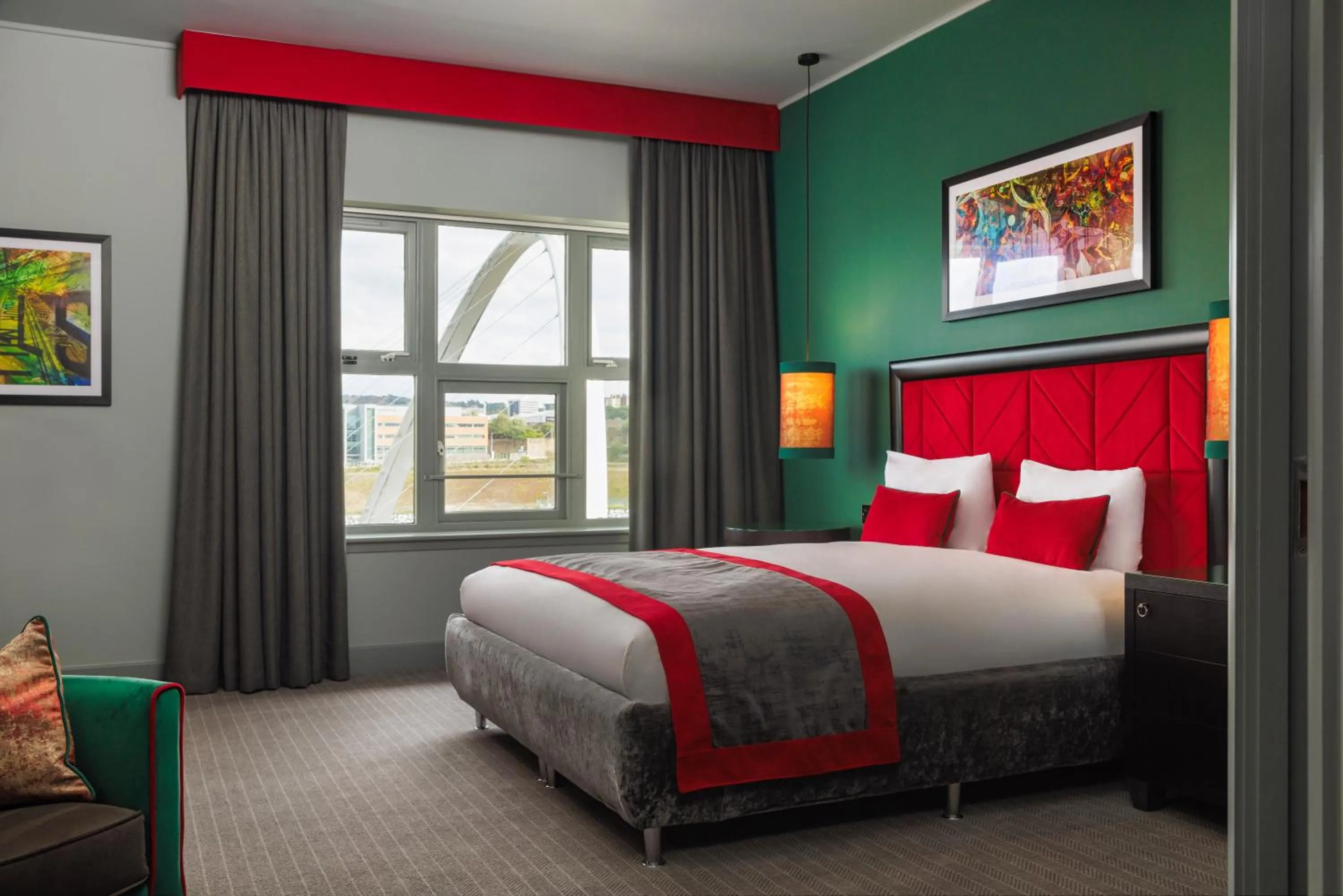 Bedroom, Bed in Malmaison Newcastle