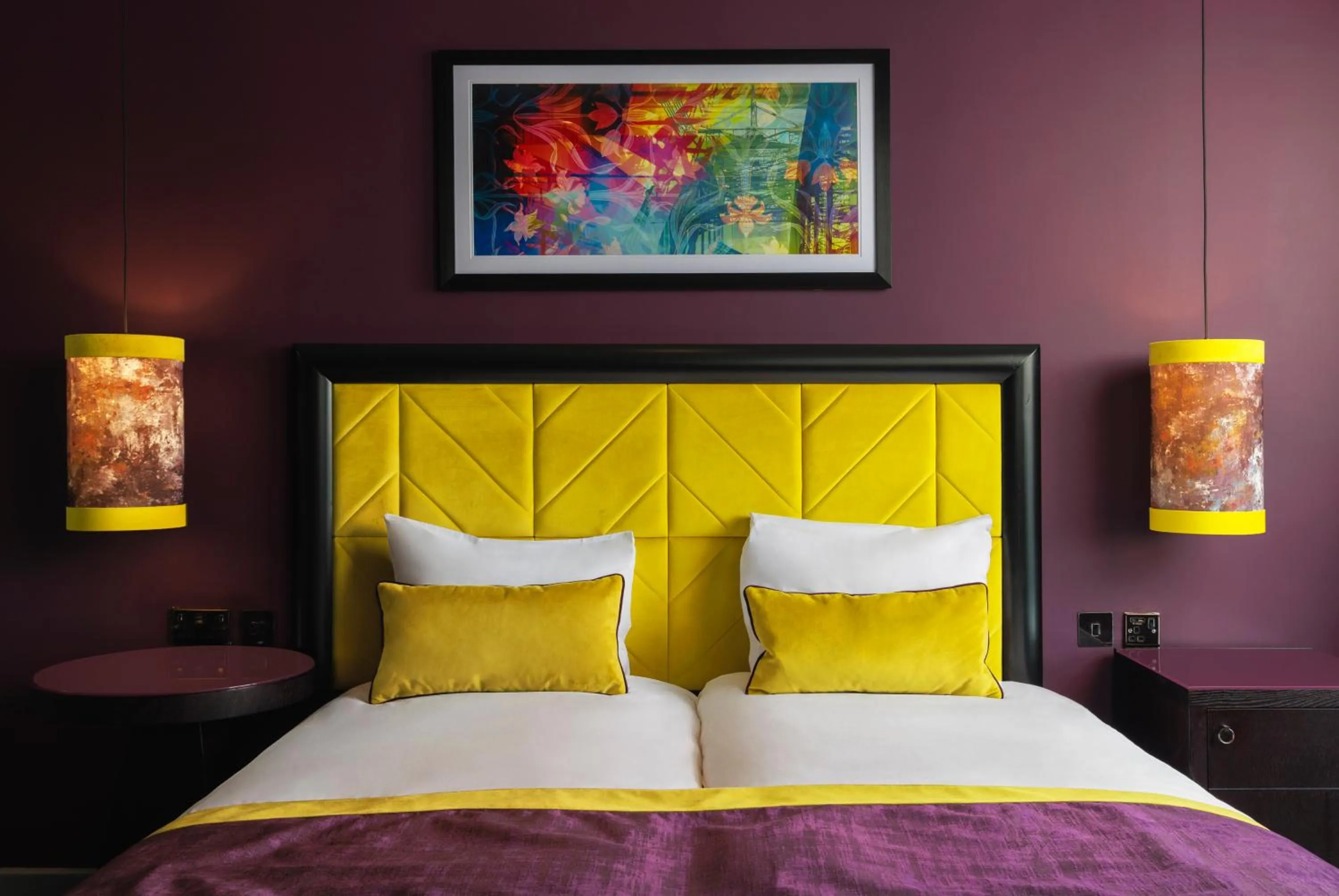 Bedroom, Bed in Malmaison Newcastle