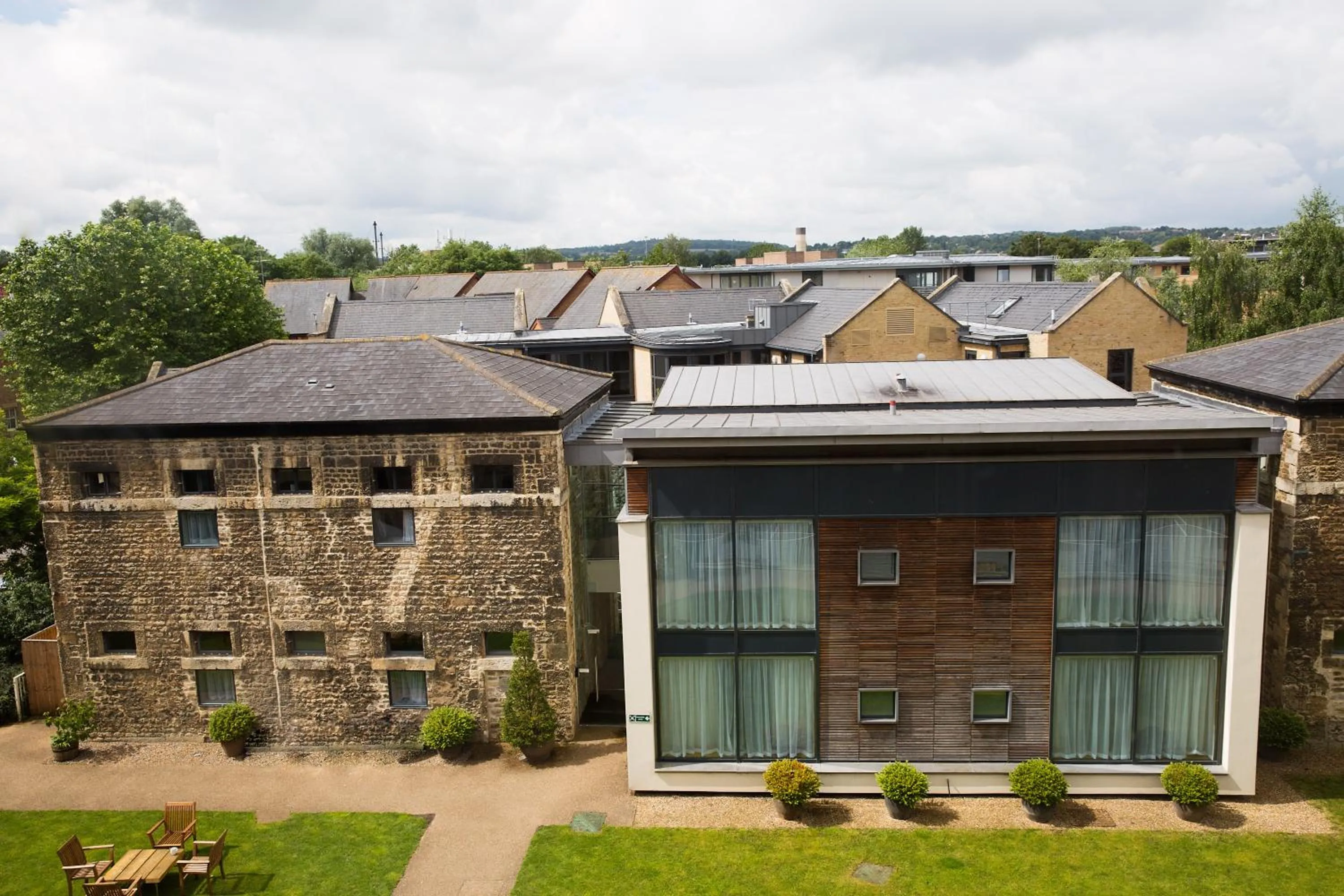 Garden view in Malmaison Oxford