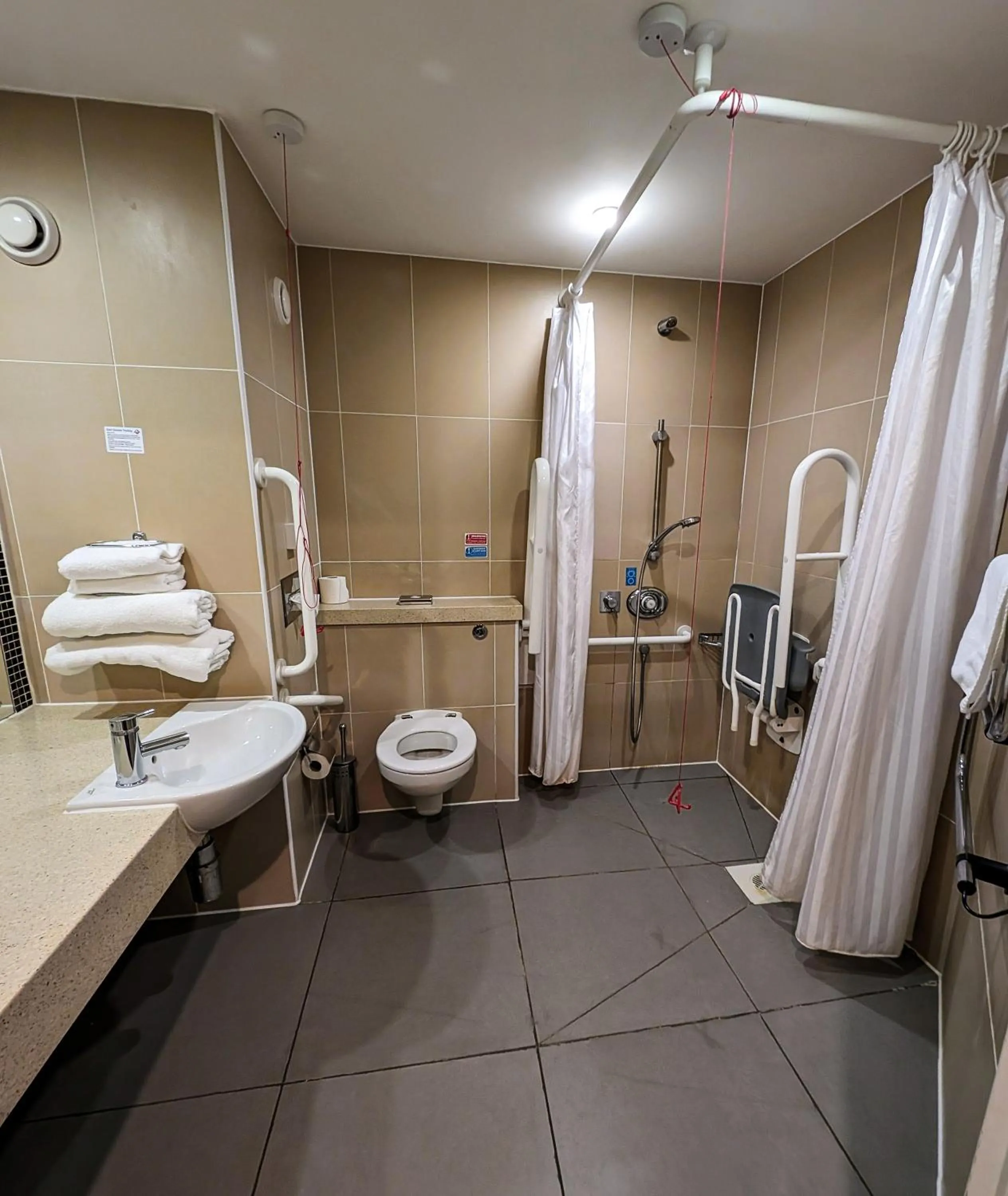 Shower in Future Inn Bristol