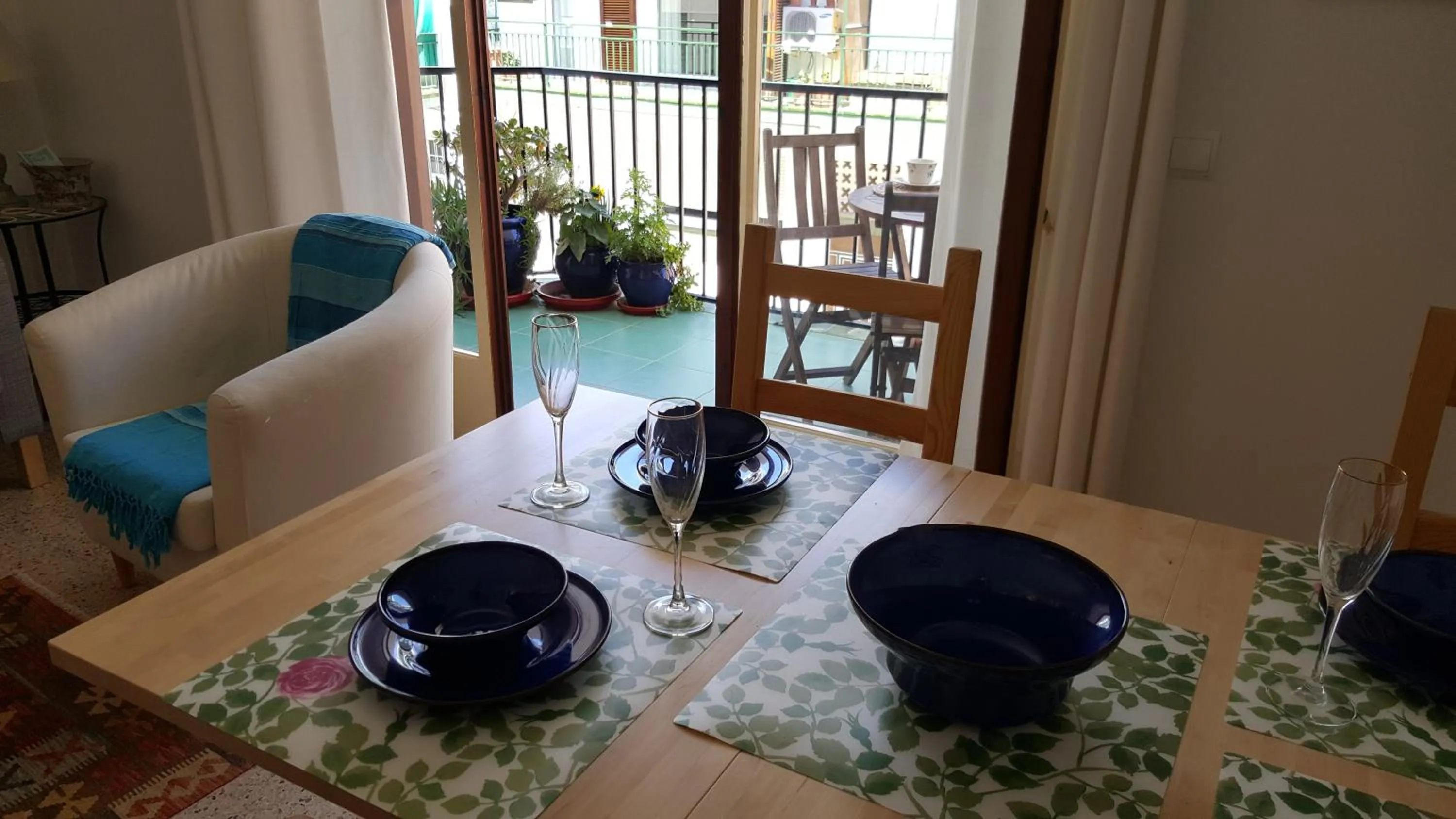 Balcony/Terrace in Apartamento Hector en Sitges