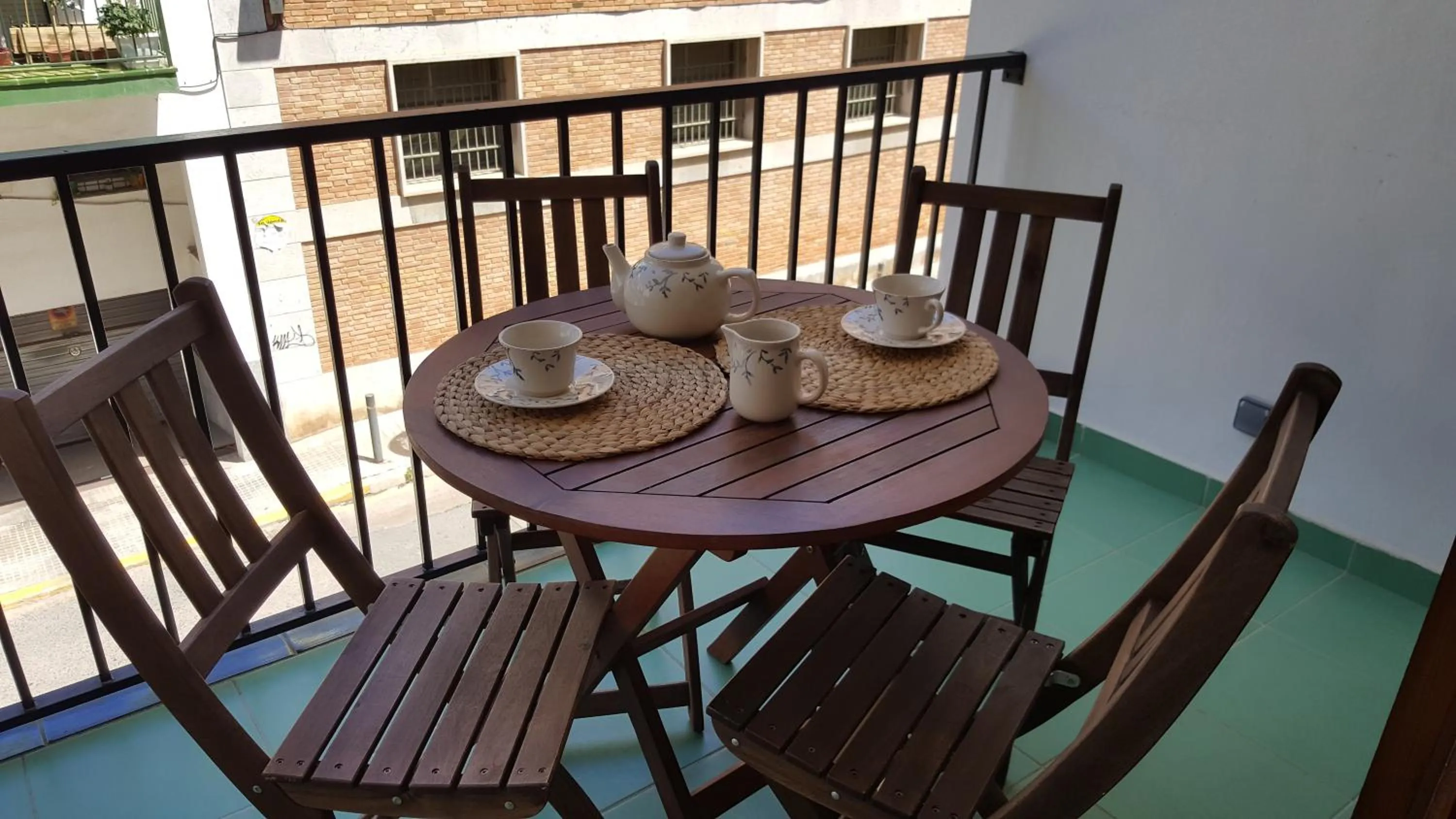 Balcony/Terrace in Apartamento Hector en Sitges