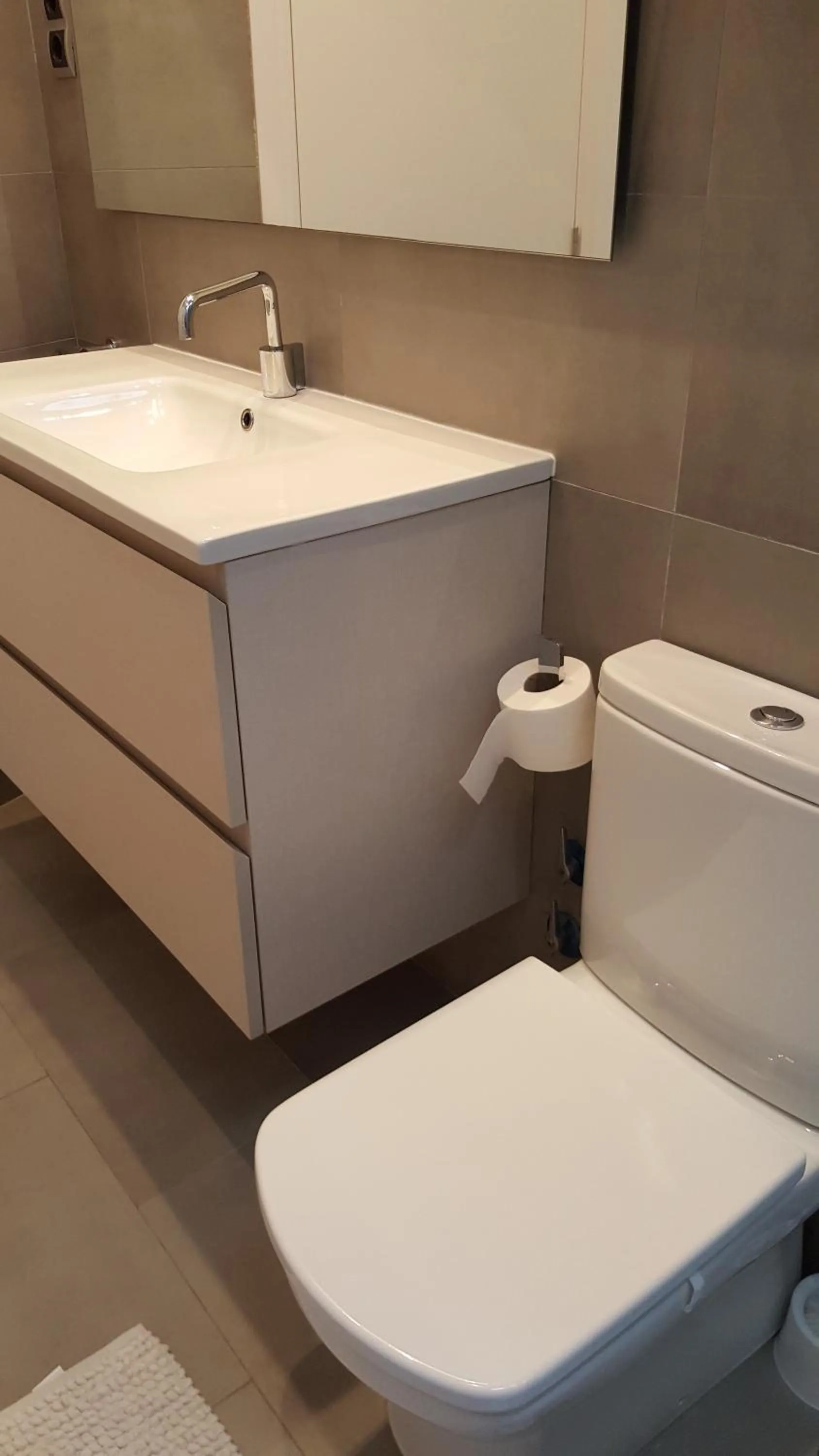 Bathroom in The Sky Attic Apartment