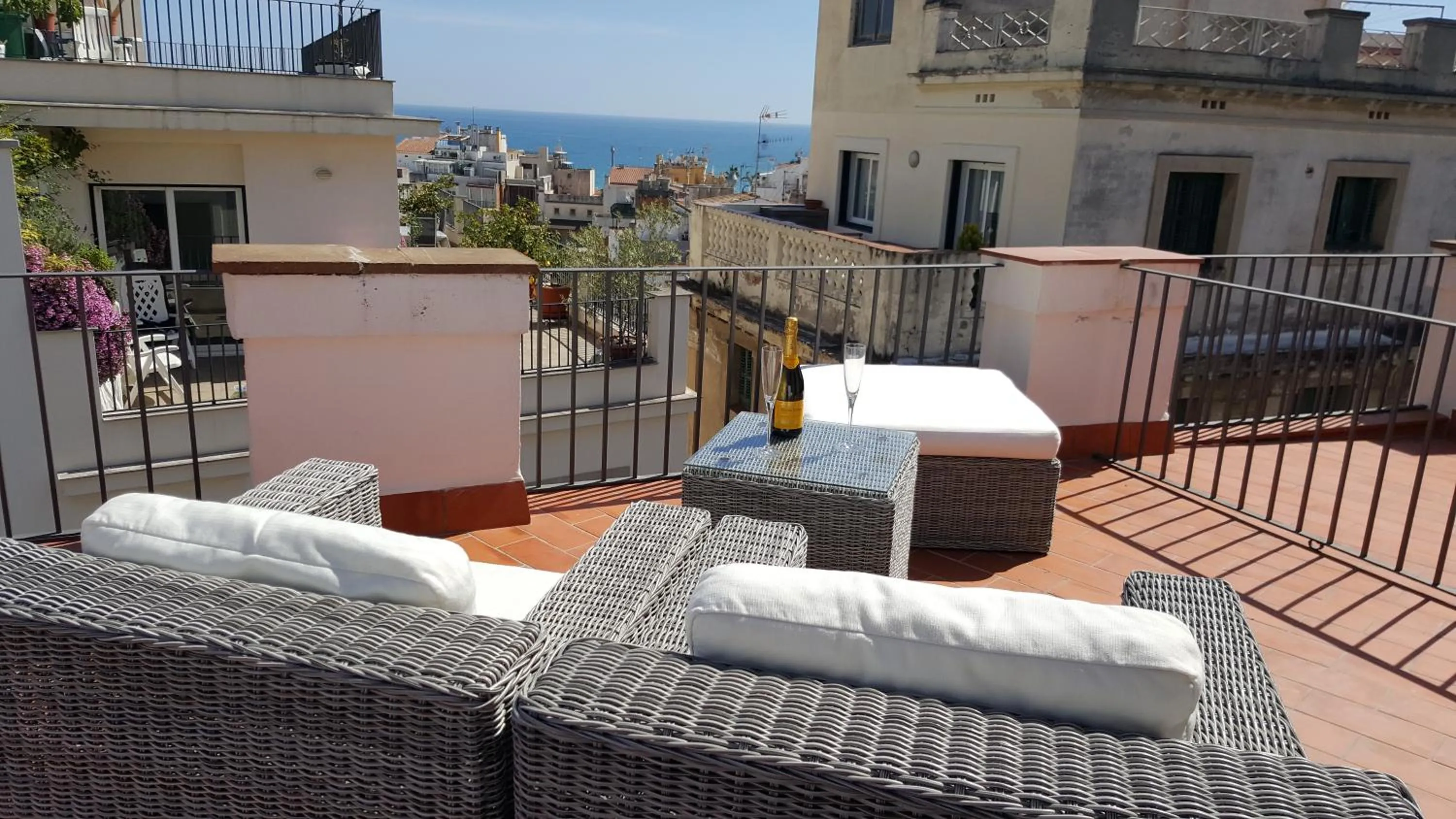 Balcony/Terrace in The Sky Attic Apartment